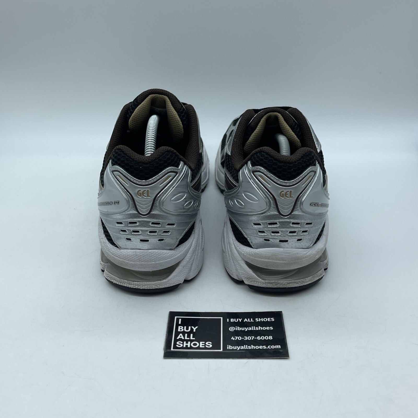 Size 12 - ASICS Gel Kayano 14 'Black Coffee' Silver Leather Suede (1201A019-004)