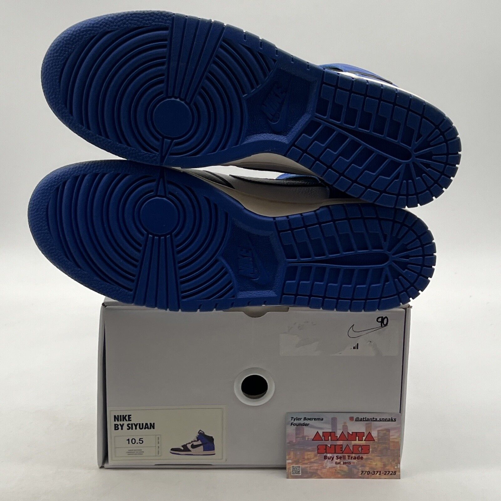 Size 10.5 - Nike Dunk High 'Travis Blue Black' Sneakers (FV5511-900)