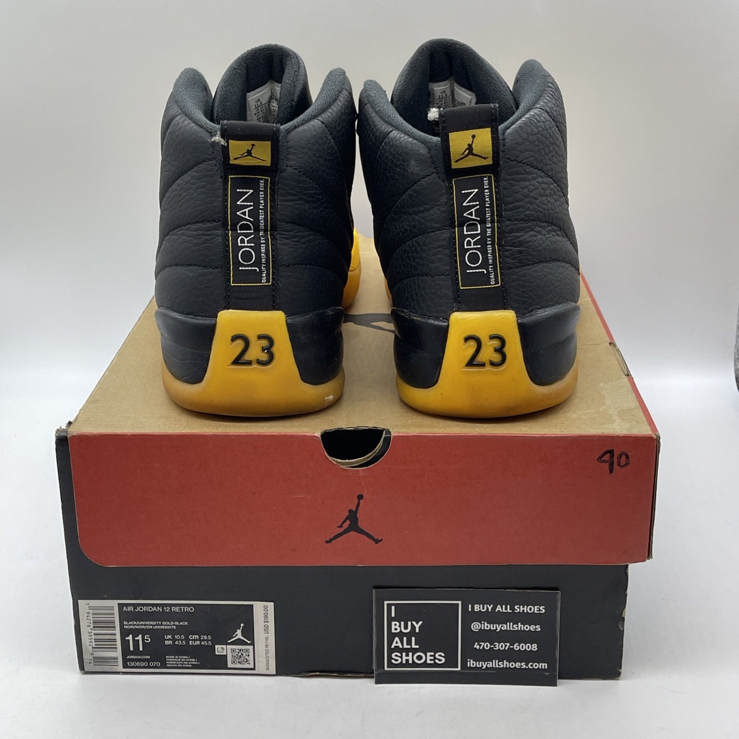 Size 11.5 - Air Jordan 12 Retro University Gold 2020 (130690-070)