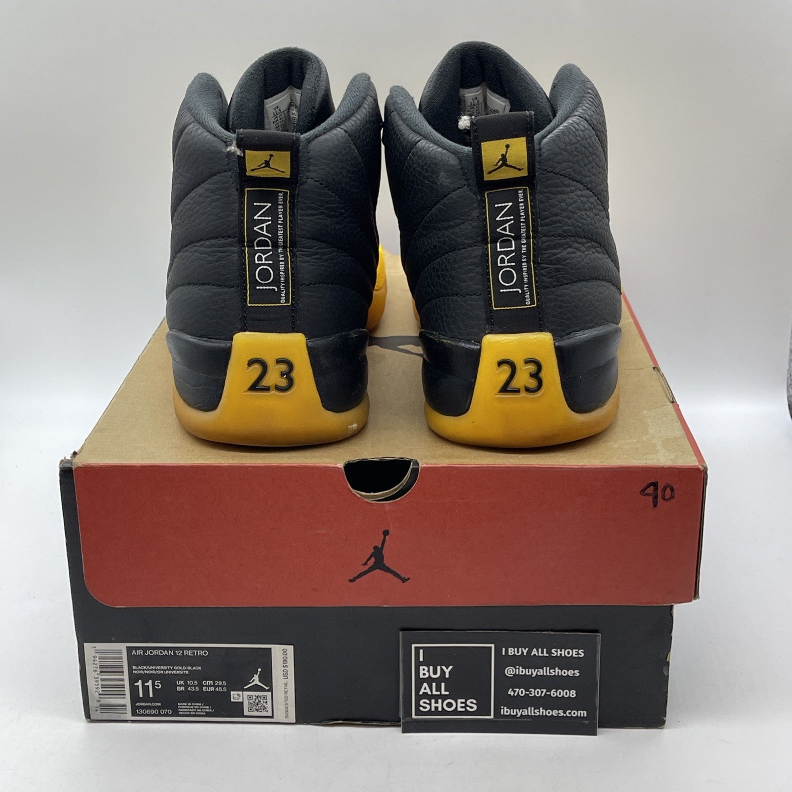 Size 11.5 - Air Jordan 12 Retro University Gold 2020 (130690-070)