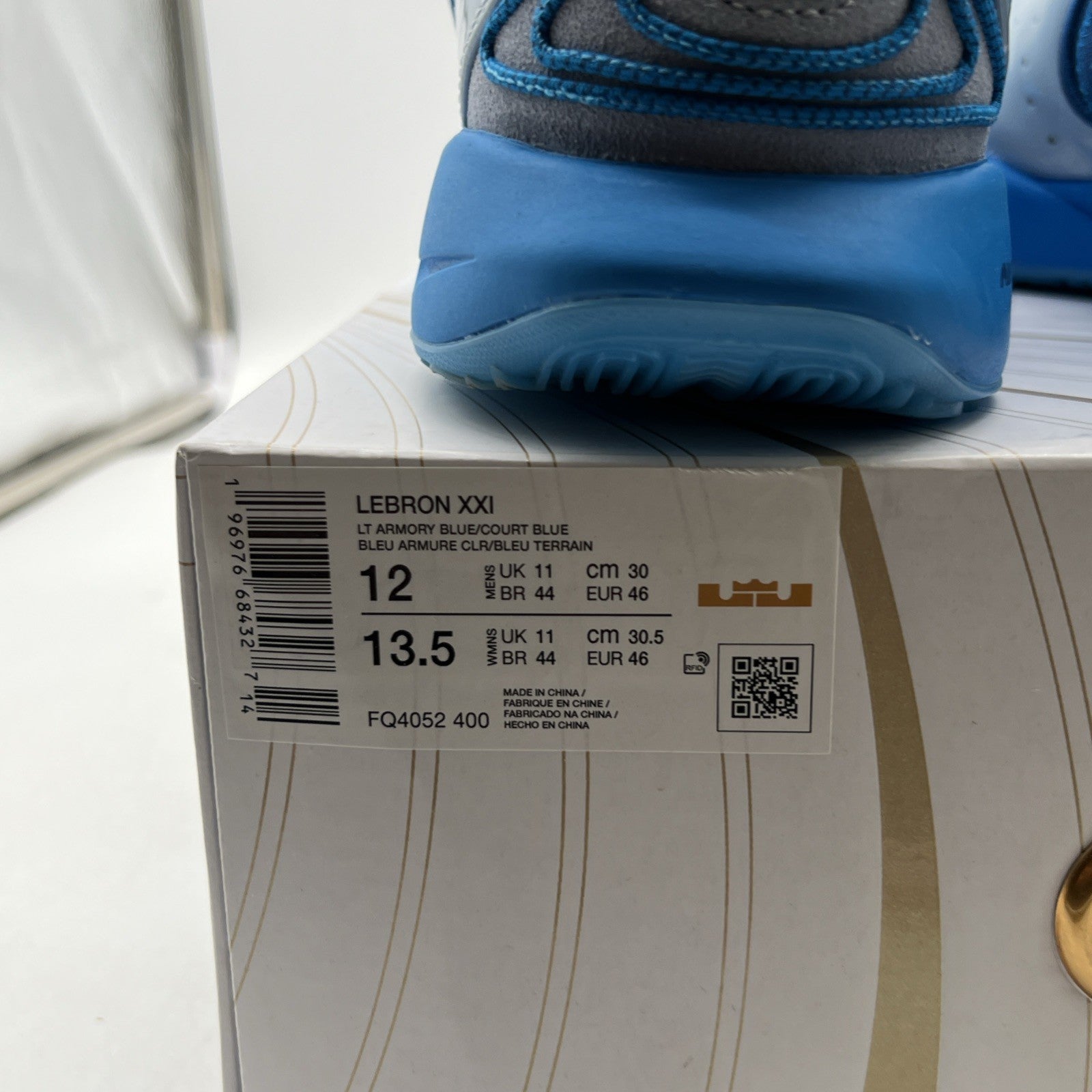 Size 12 - Nike LeBron 21 Light Armory Blue (FQ4052-400)