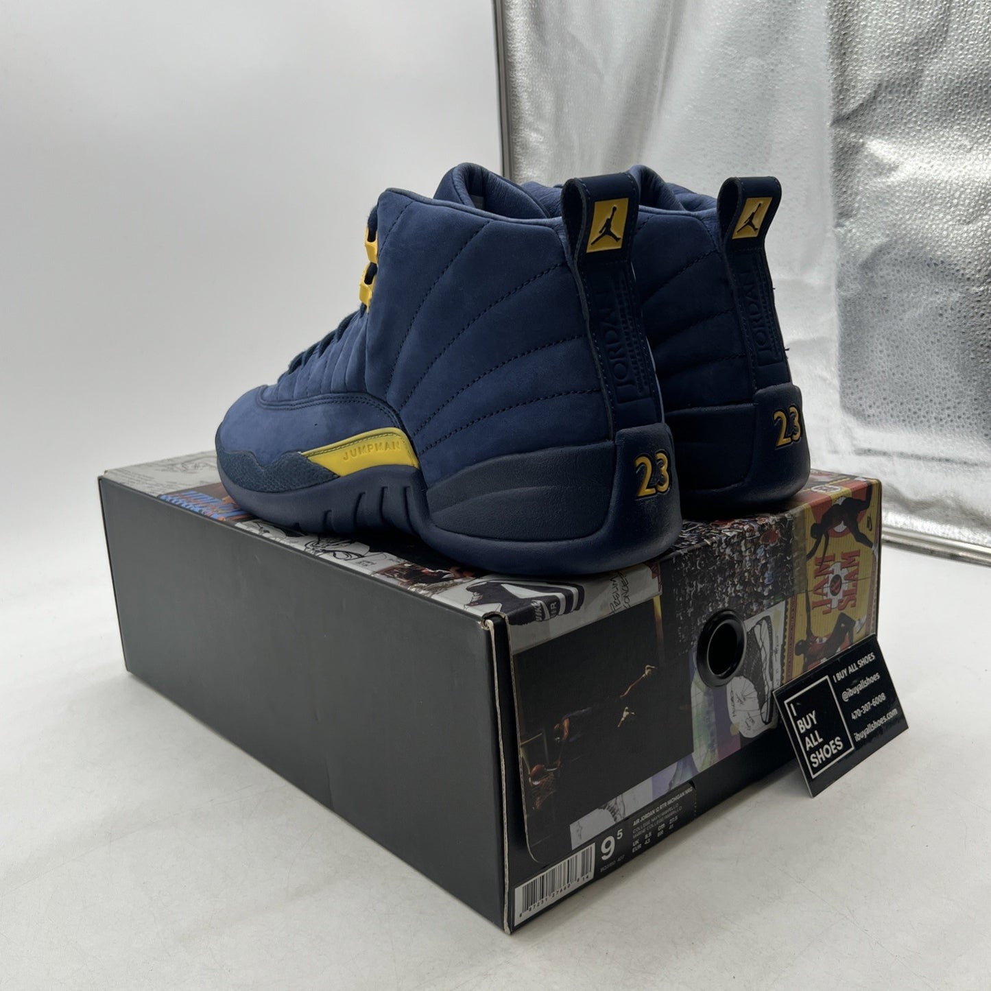 Size 9.5 - Air Jordan 12 Retro Michigan (BQ3180-407)