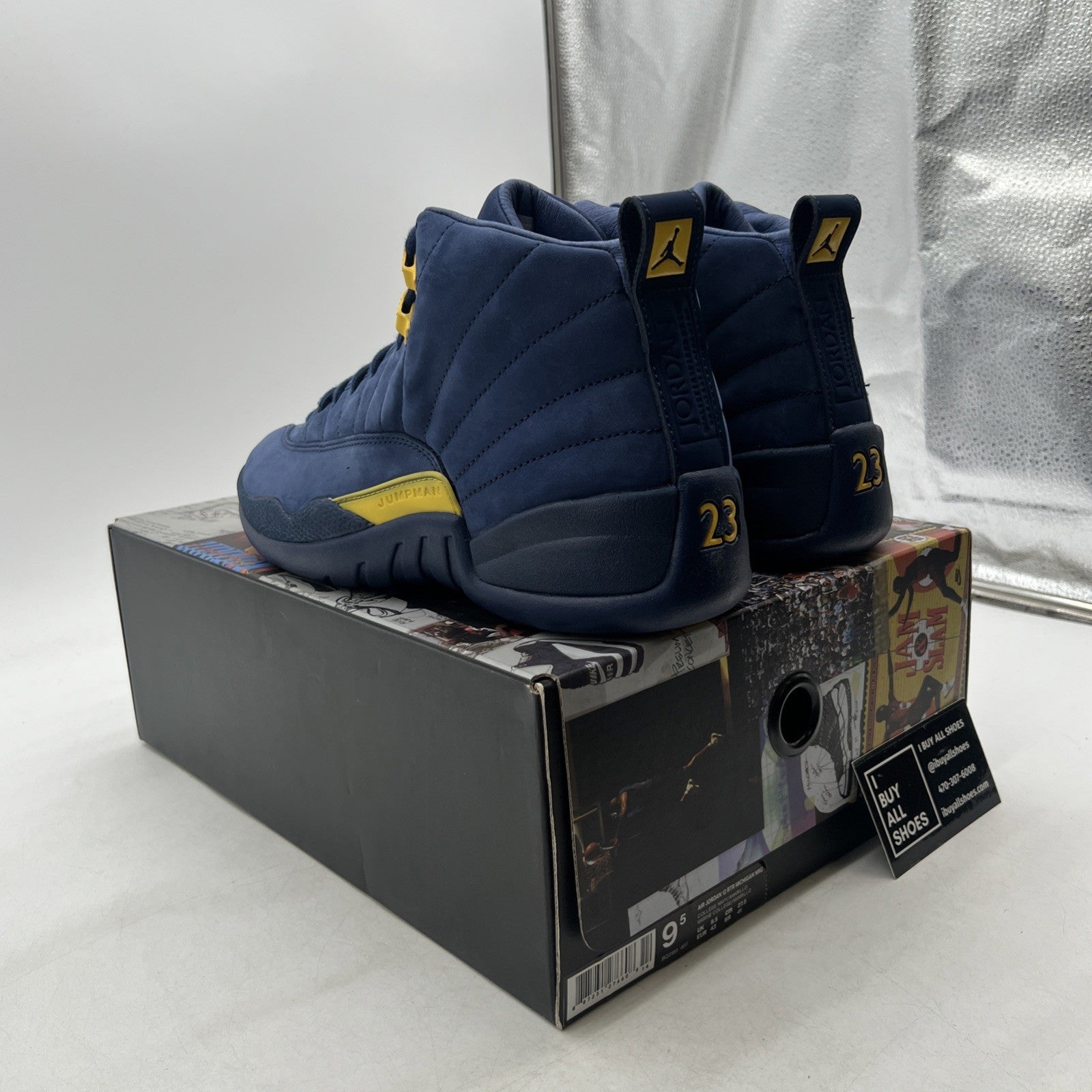 Size 9.5 - Air Jordan 12 Retro Michigan (BQ3180-407)