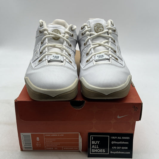 Size 8 - Nike Zoom LeBron 3 Low White (314010-111)