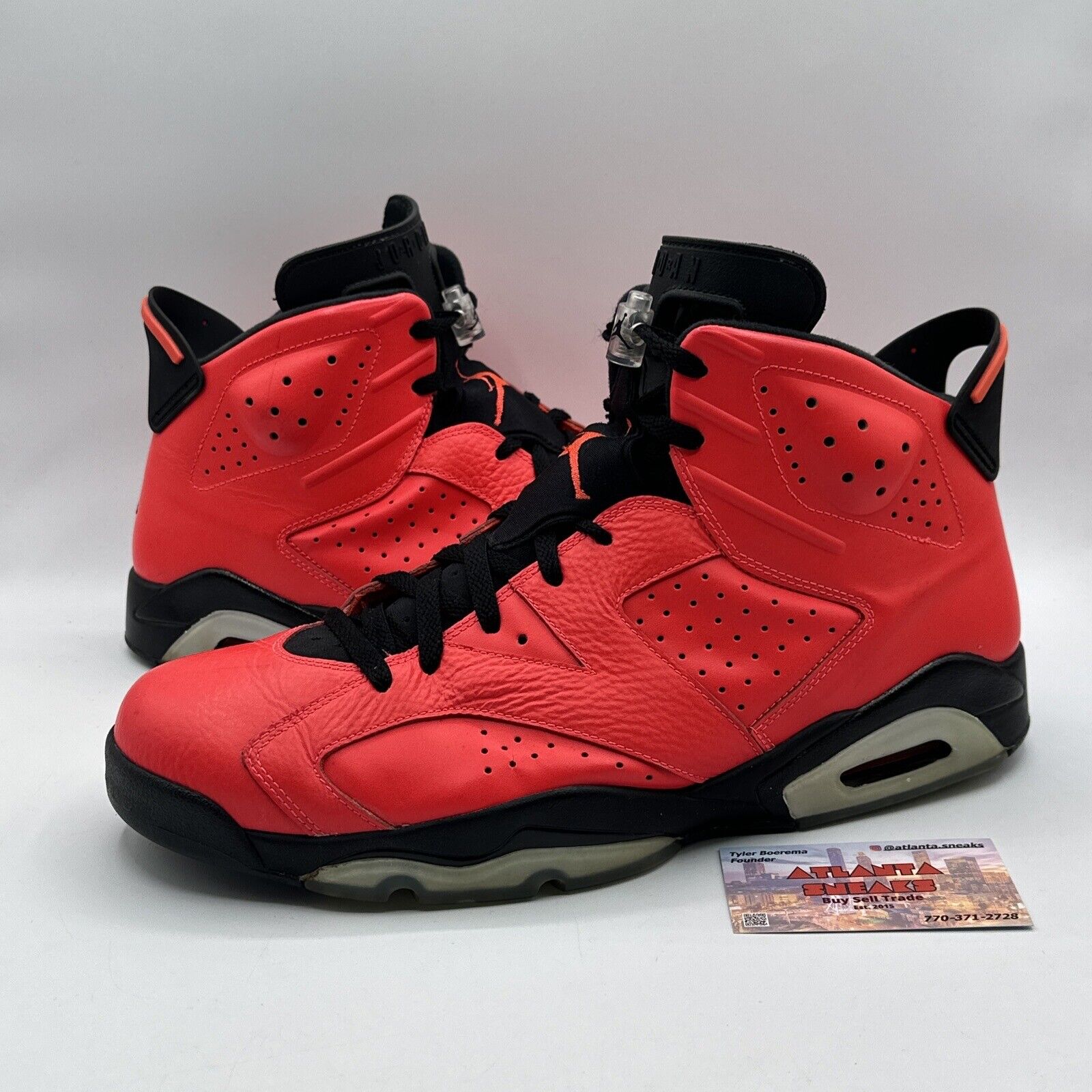 Size 14 - Jordan 6 Retro Infrared 23 2014 All Red Icy Sole Jordan Retro Rare Air