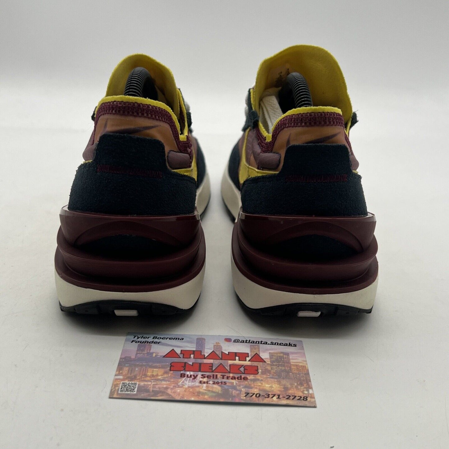 Size 9 - Nike Waffle One SE Dark Beetroot Yellow Strike (DD8014-600)