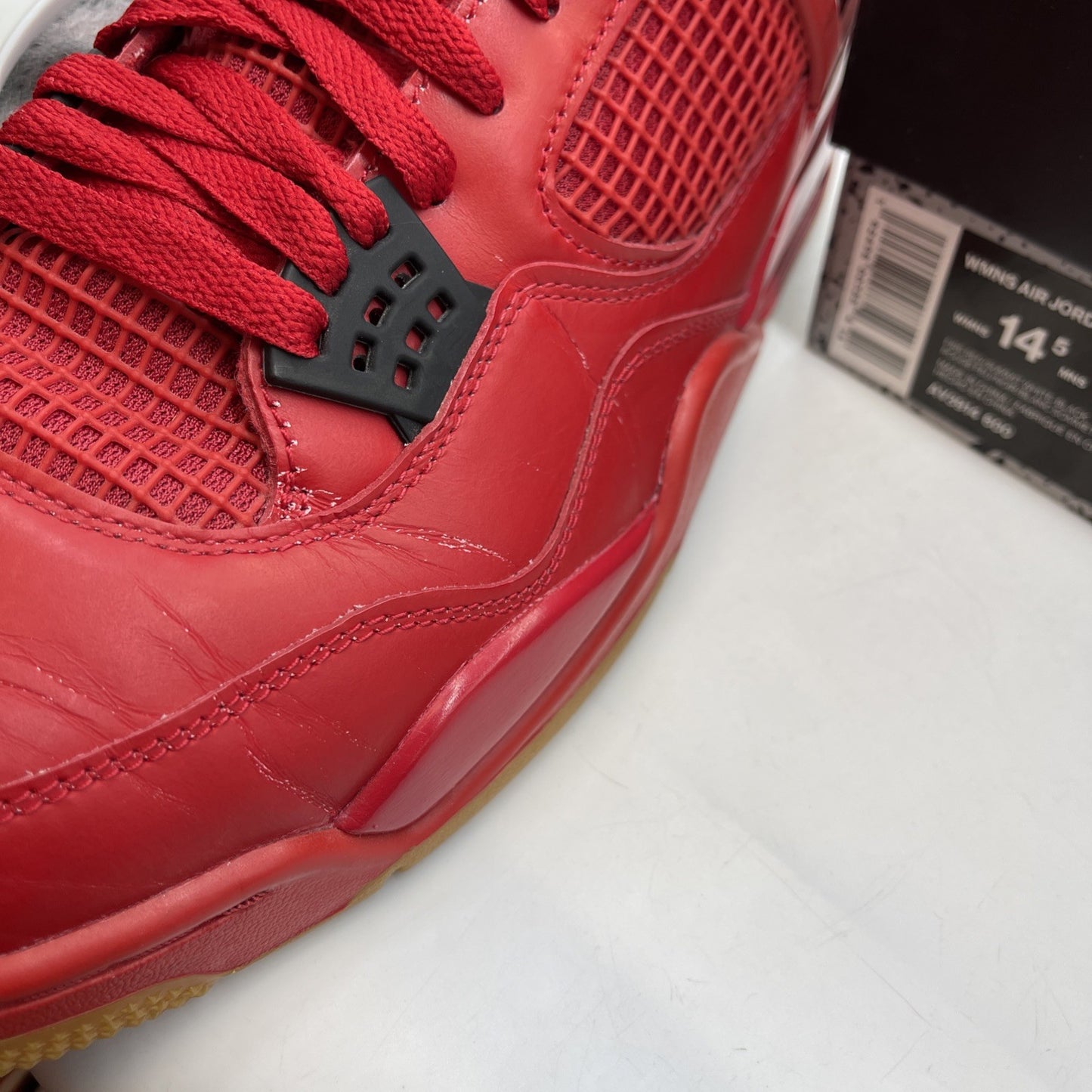 Size 14.5W - Air Jordan 4 Retro NRG Singles Day Red Leather (AV3914-600)