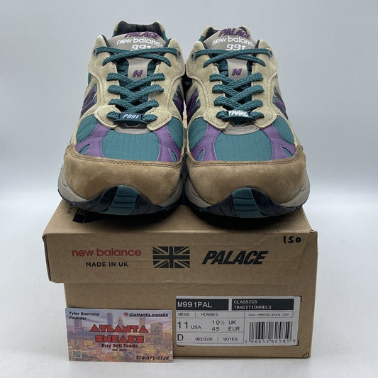 Size 10 - New Balance Palace x 991 Made in England Taos Taupe Grape (M991PAL)