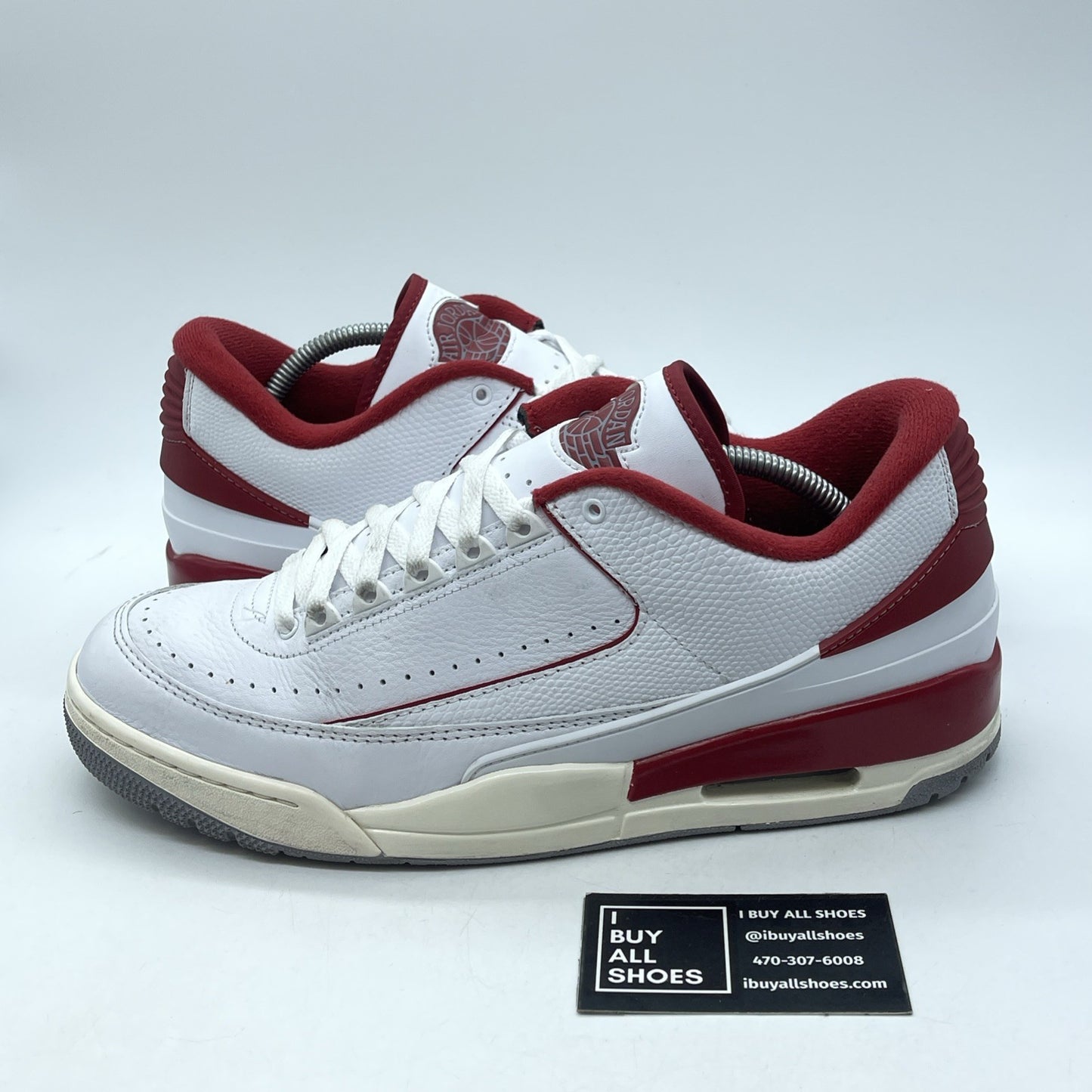 Size 12 - Air Jordan 2/3 White Varsity Red White Leather (FD0383-161)