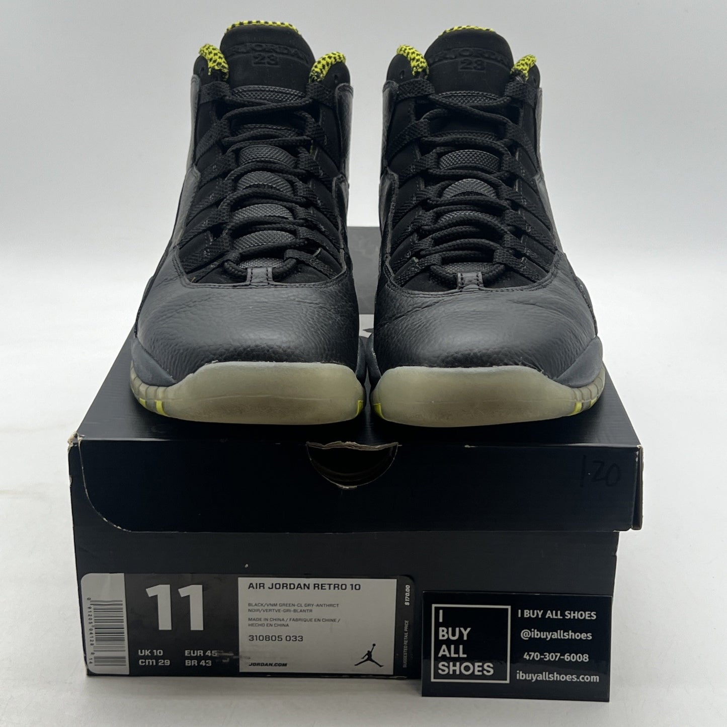 Size 11 - Air Jordan 10 Retro Venom (310805-033)