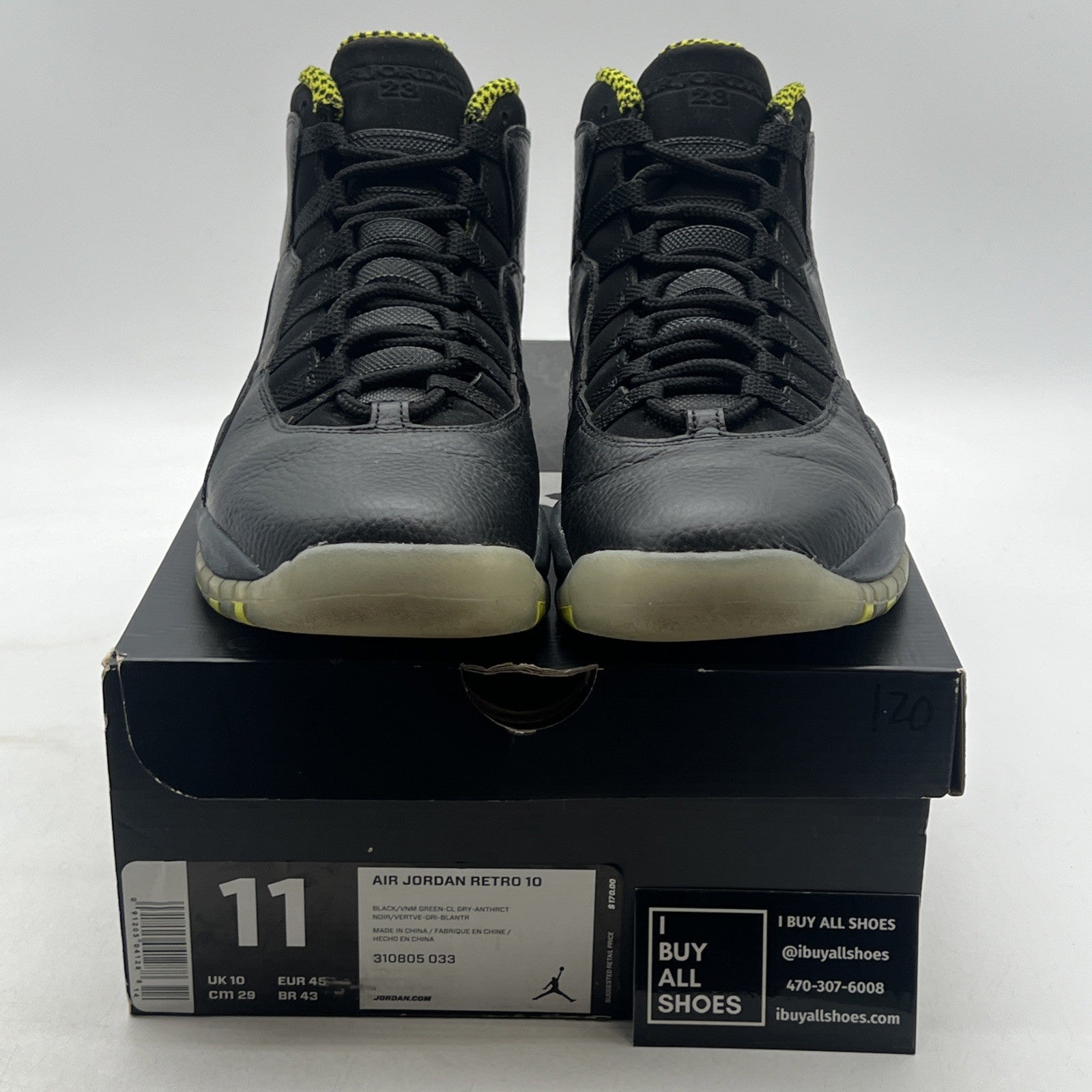 Size 11 - Air Jordan 10 Retro Venom (310805-033)