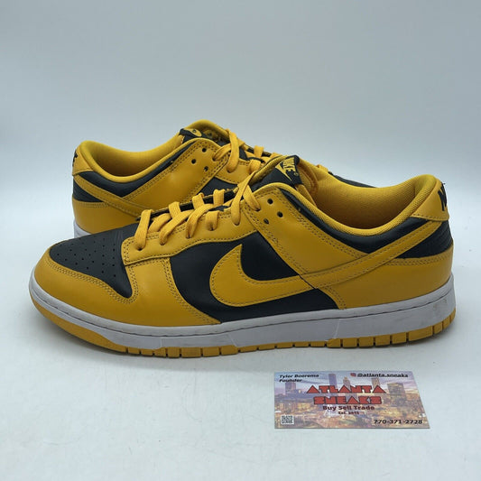 Size 12 - Nike Dunk Low Goldenrod Yellow Black White Leather (DD1391-004)