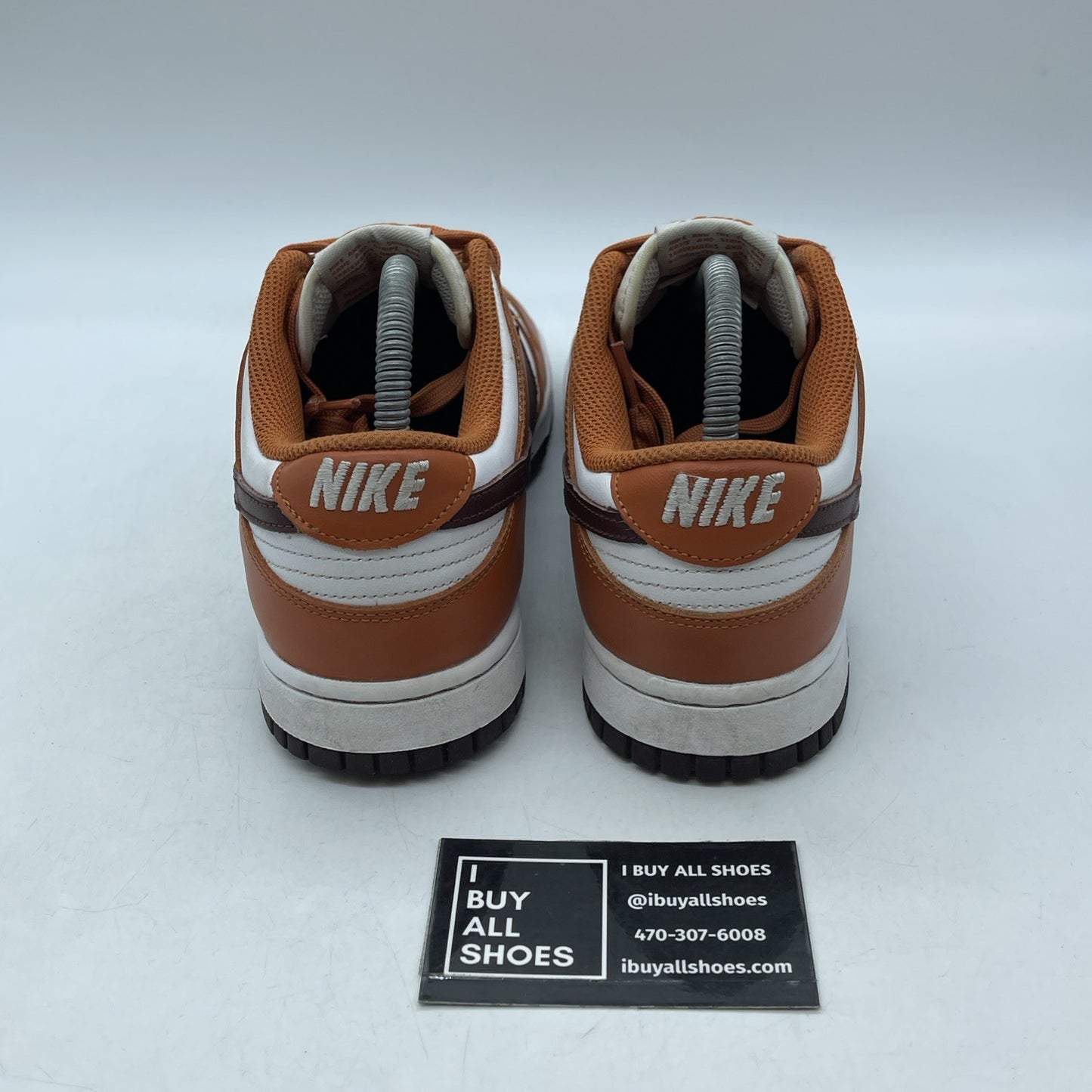 Size 9W - Nike Dunk Low Bronze Eclipse Orange White Leather (DQ4697-800)