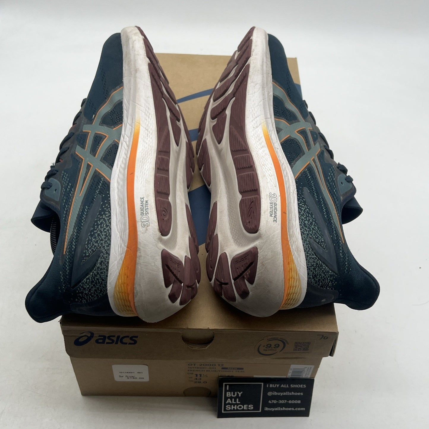 Size 11.5 - Asics GT 2000 12 French Blue Foggy Teal (1011B691-401)