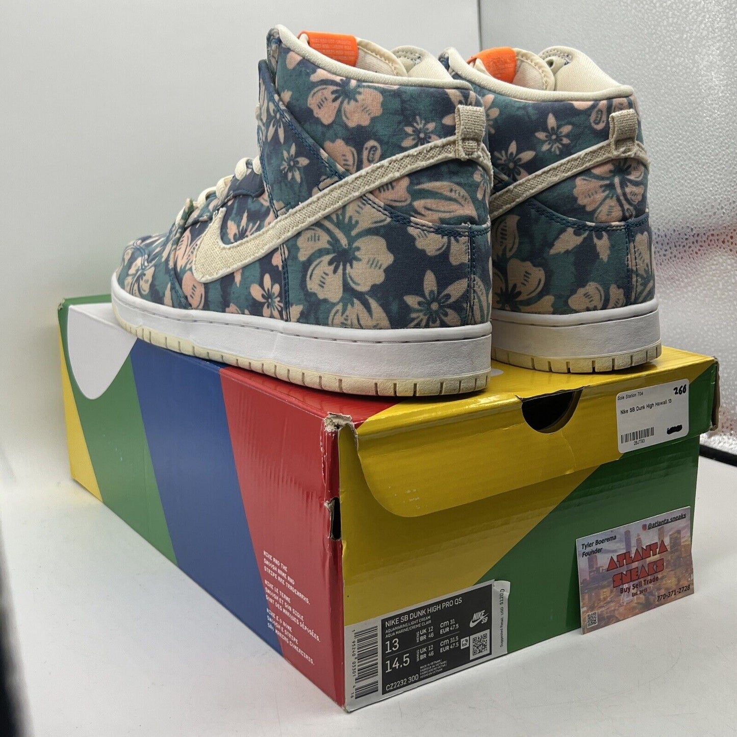 Size 13 - Nike Dunk SB High Maui Wowie White (CZ2232-300)