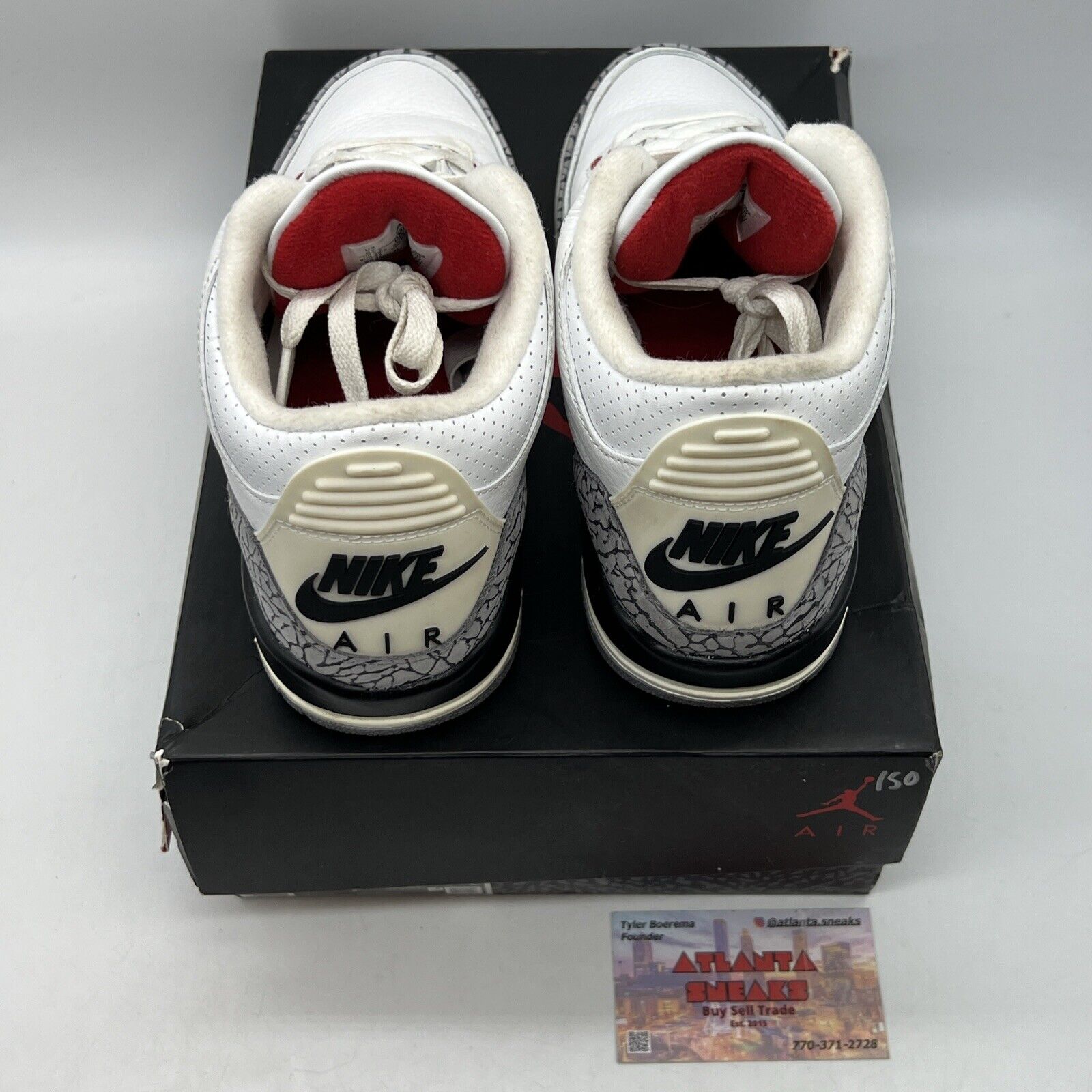 Size 6 - Jordan 3 Retro Mid White Cement Reimagined Black Grey (DM0967-100)