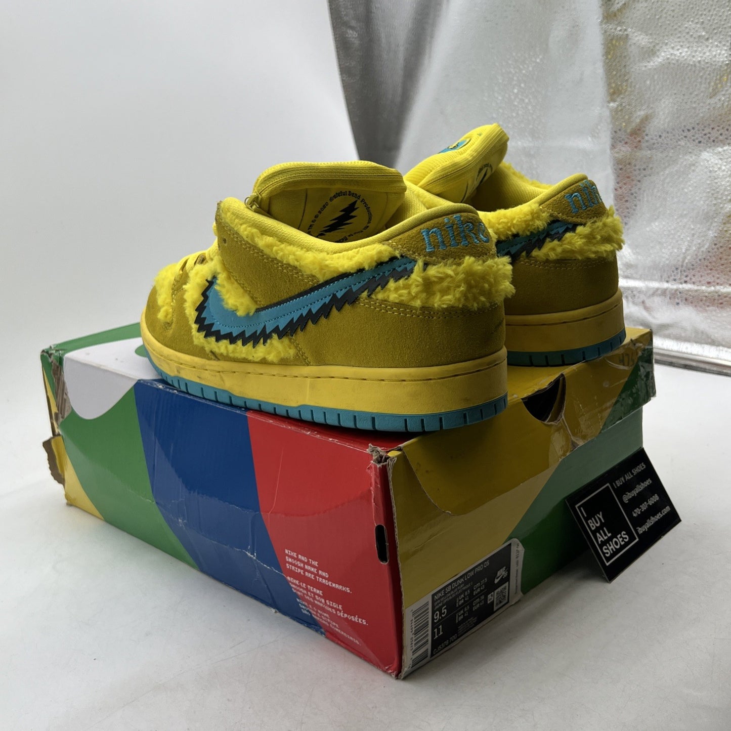 Size 9.5 - Nike Dunk Low SB x Grateful Dead Yellow Bear (CJ5378-700)