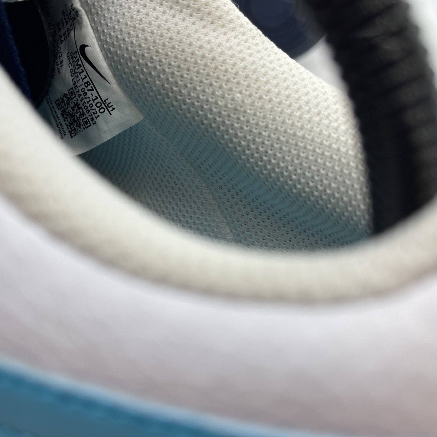 Size 12 - Nike Court Vision Low White Turquoise Blue (DM1187-100)