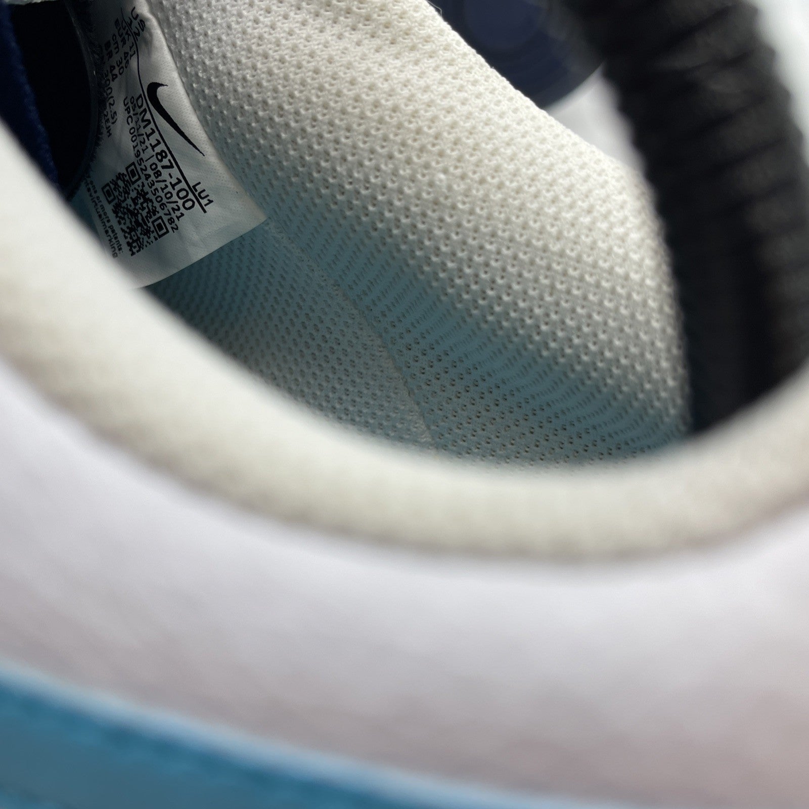 Size 12 - Nike Court Vision Low White Turquoise Blue (DM1187-100)