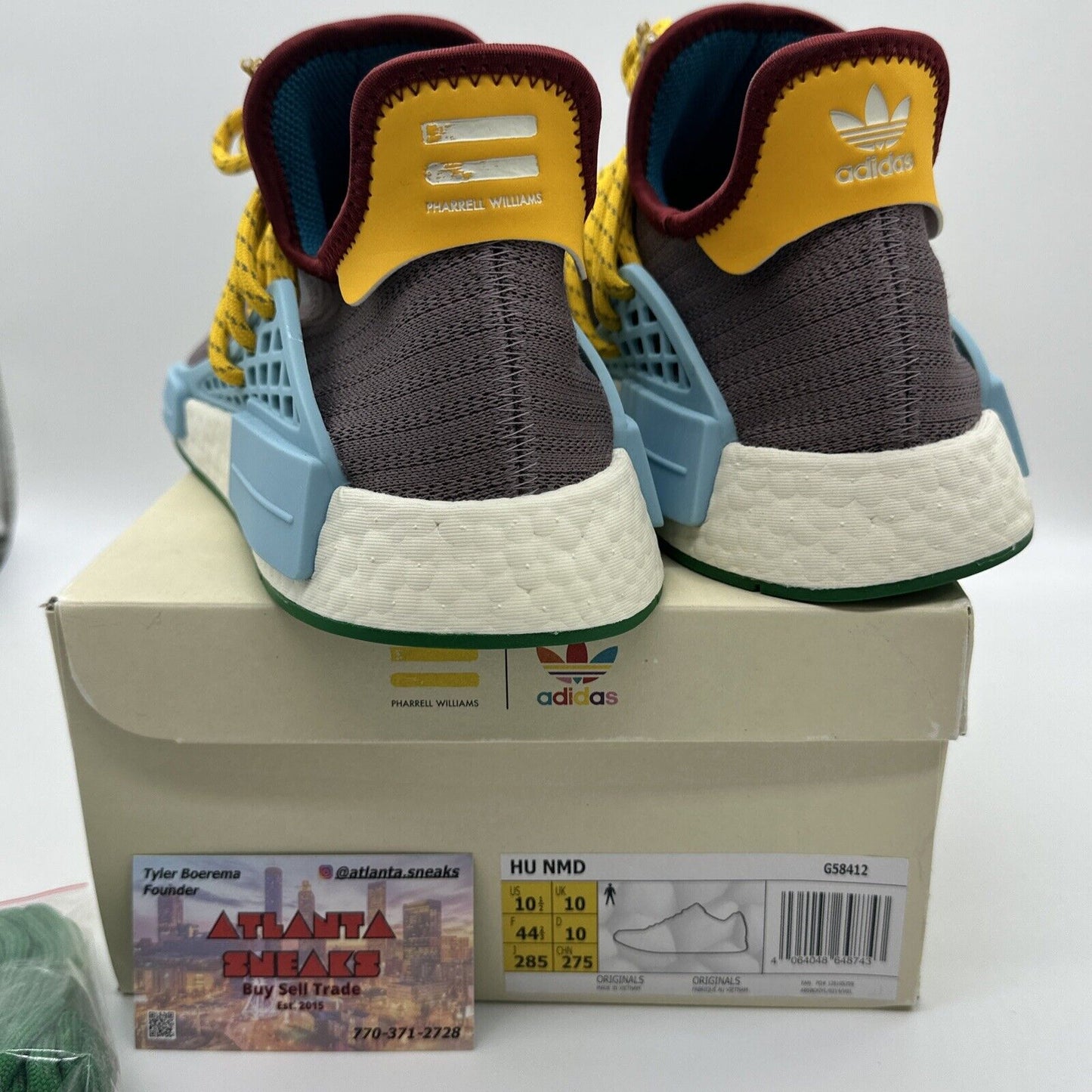 Size 10.5 - adidas NMD Human Race x Pharrell Extra Eye - Legacy Purple 2020