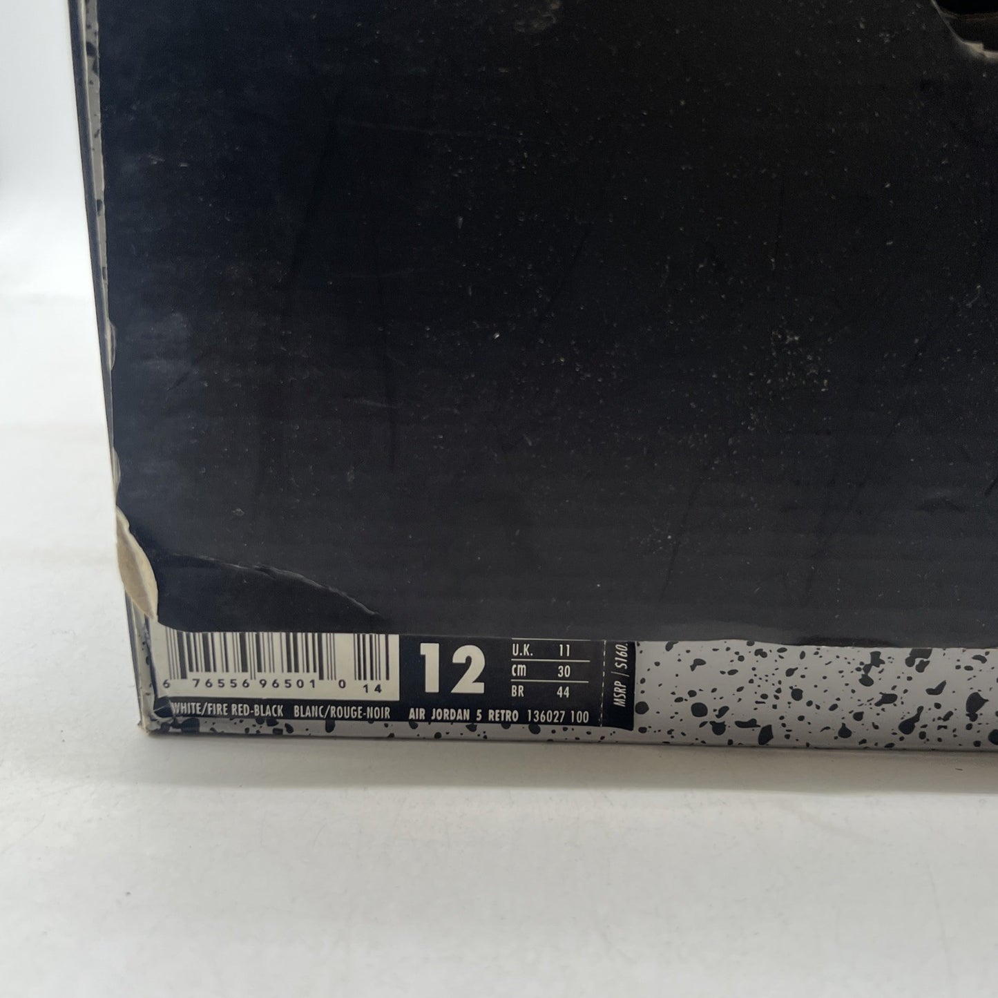 Size 12 - Air Jordan 5 Retro 2013 White Fire Red (136027-100)