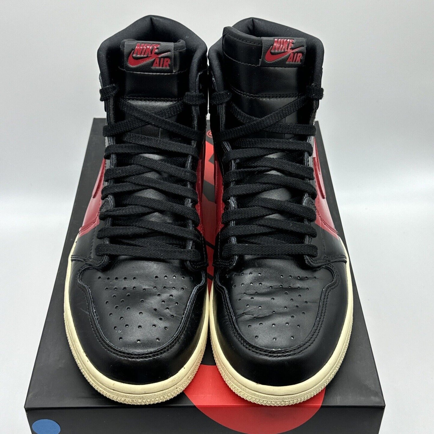 Size 10.5 - Jordan 1 Retro High OG Couture 2019 Black Red Cream Satin Leather