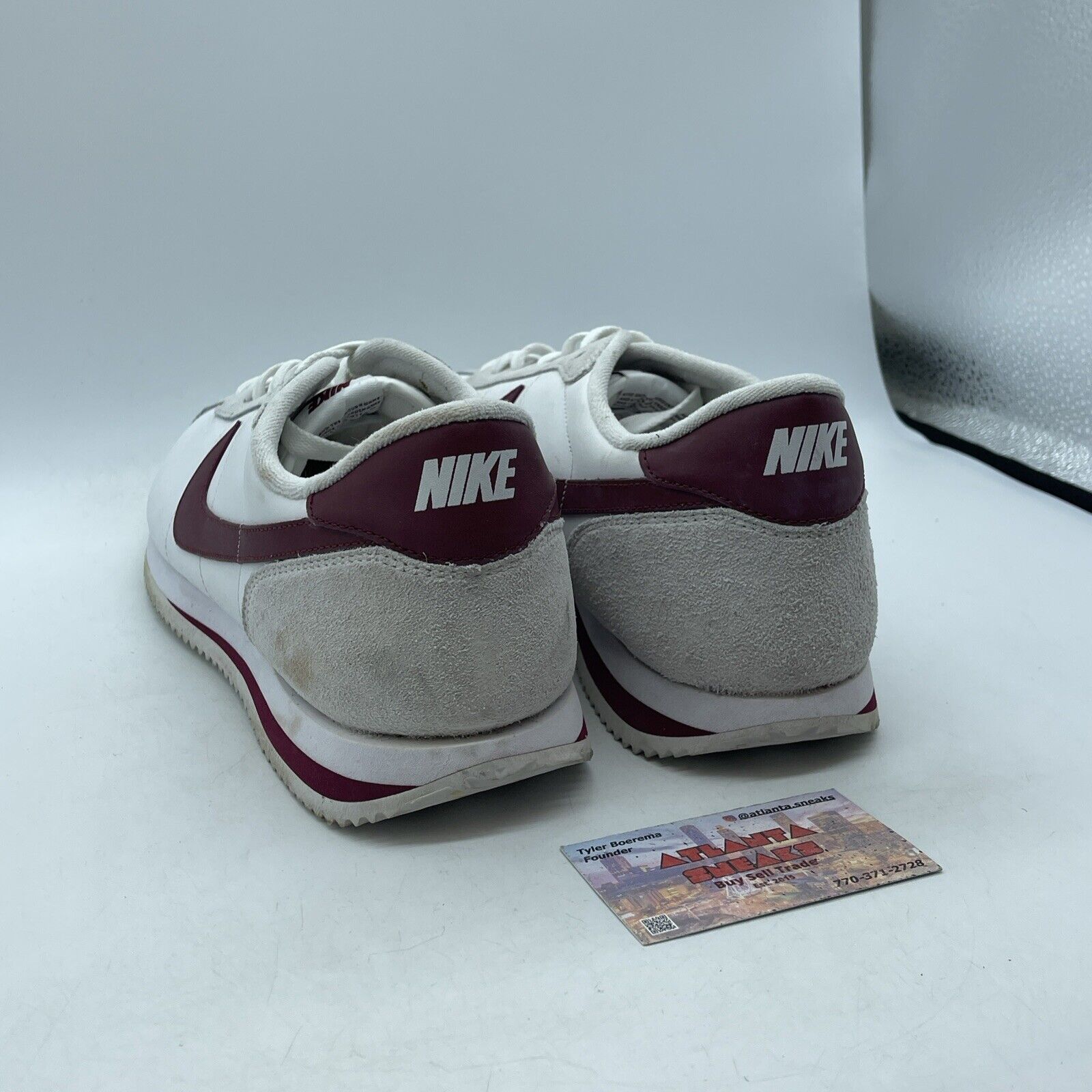 Size 12 - Nike Cortez Basic Leather '06 White Team Red Suede Leather (316418-109