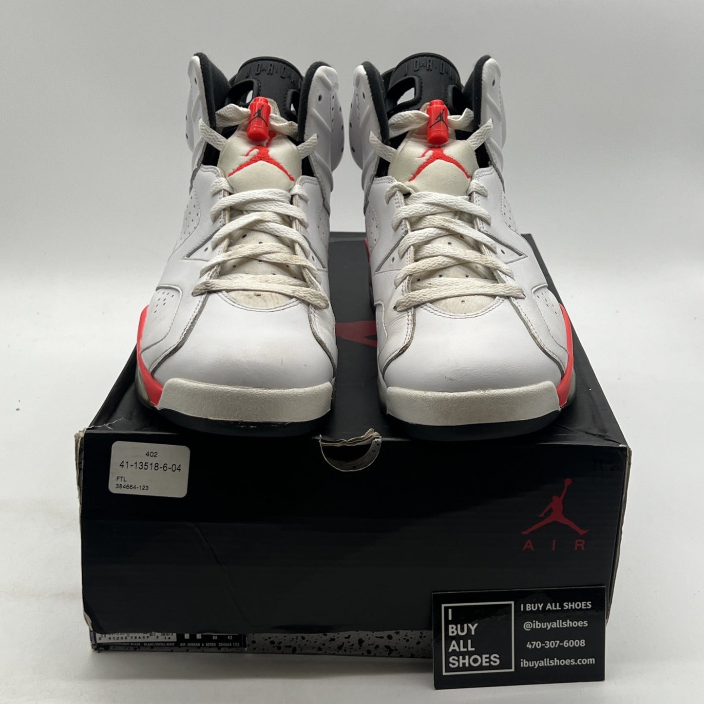 Size 11 - Air Jordan 6 Retro 2014 White Infrared (384664-123)