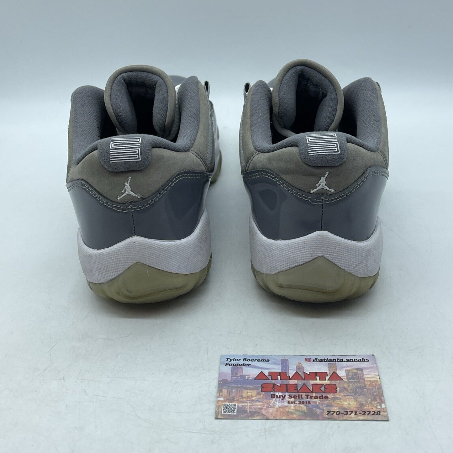 Size 9.5 - Jordan 11 Retro Low Cool Grey 2018 White Suede (528895-003)