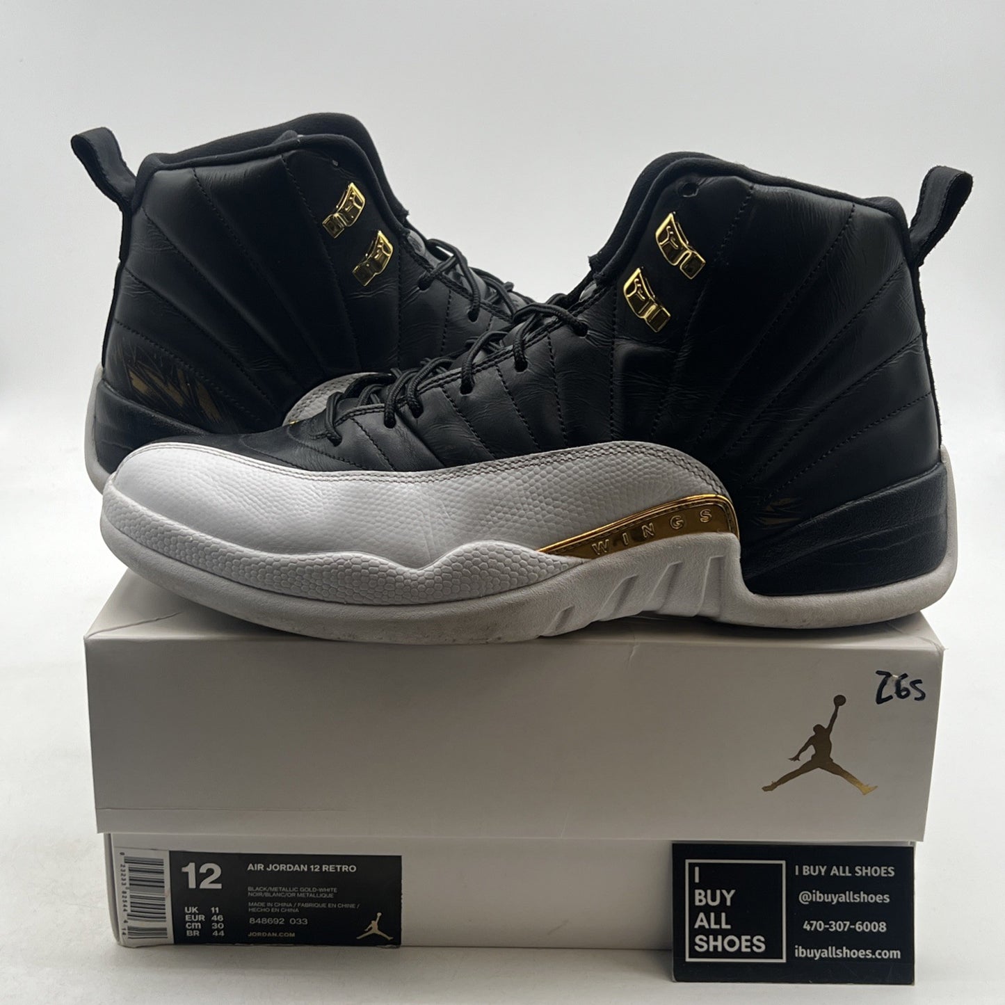 Size 12 - Air Jordan 12 Retro Wings (848692-033)