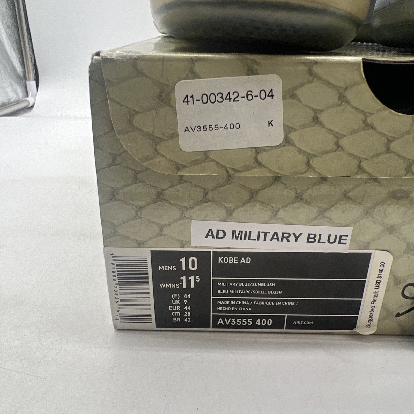 Size 10 - Nike Kobe A.D. 2018 Military Blue (AV3555-400)