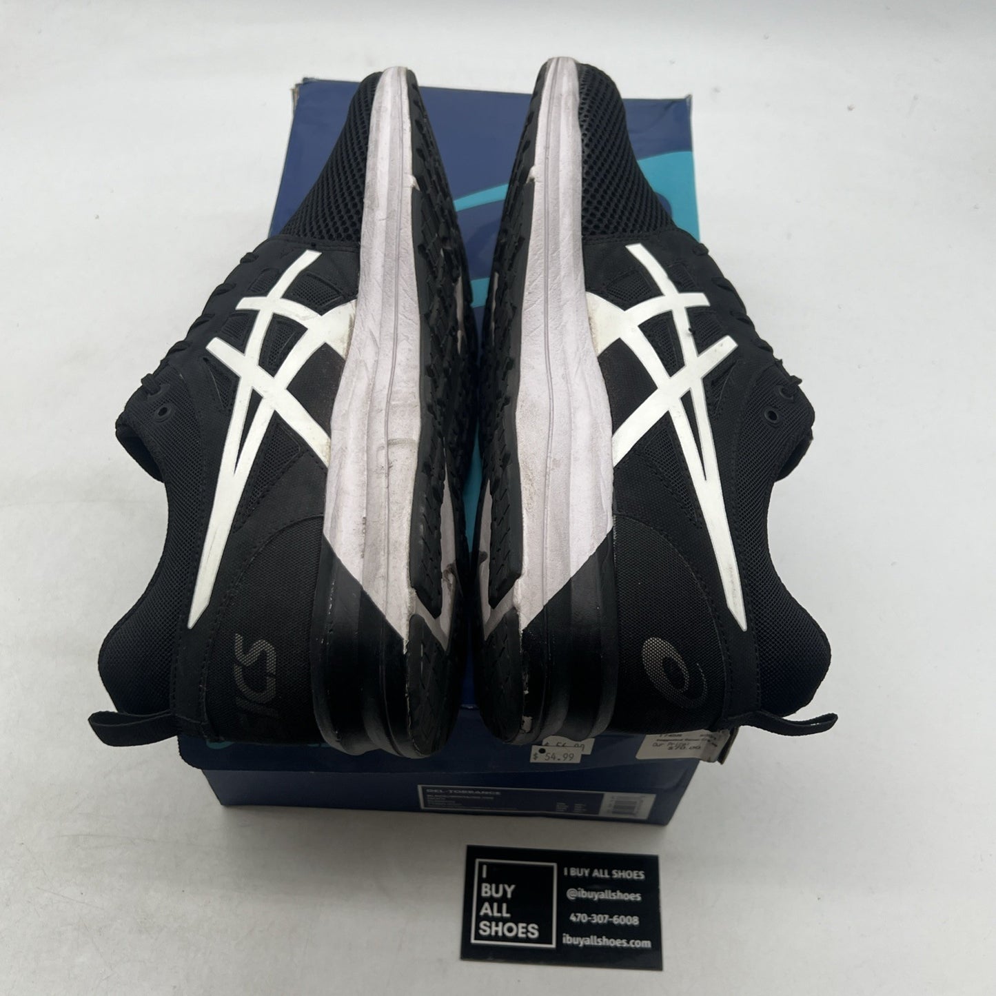 Size - 11.5 - Asics Mens Gel-Torrance Running Shoes Black White (T745N-9001)