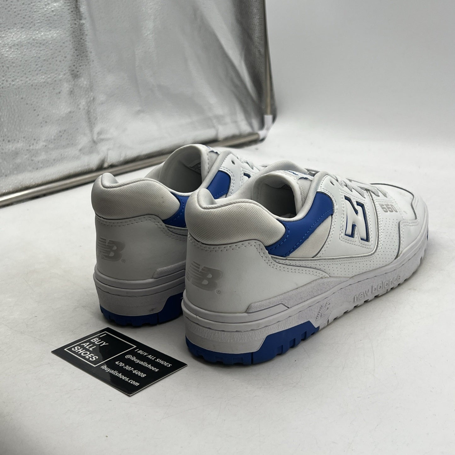 Size 12 - New Balance 550 White Cobalt (BB550SWC)