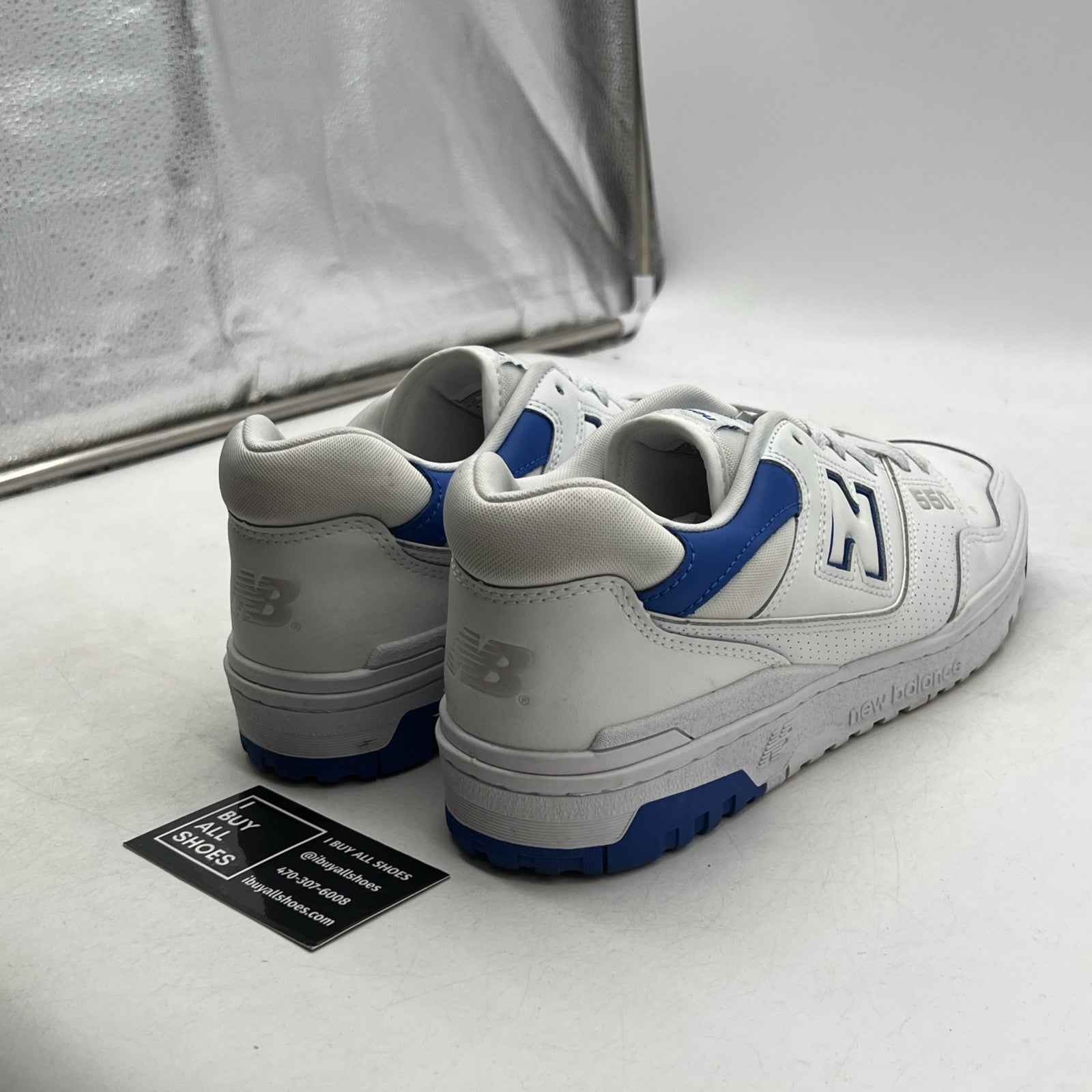 Size 12 - New Balance 550 White Cobalt (BB550SWC)