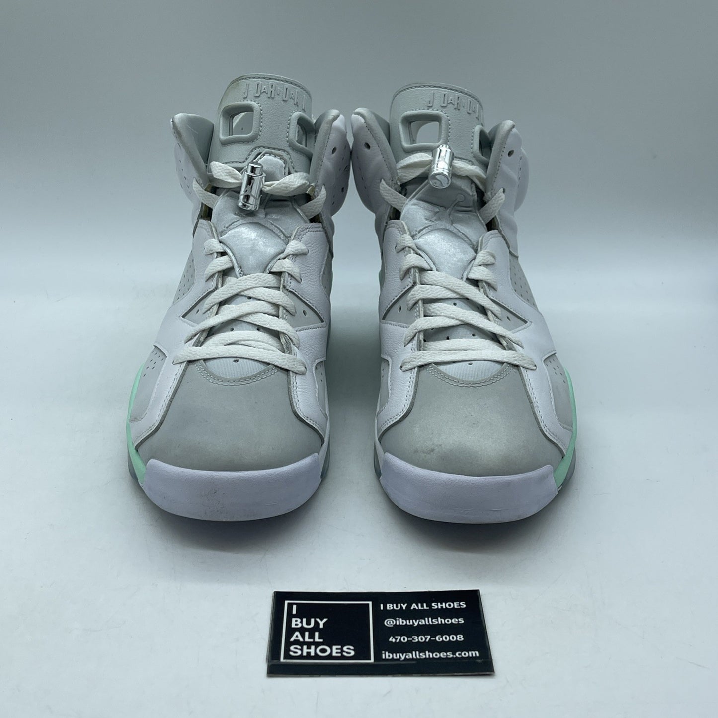 Size 11W - Air Jordan 6 Retro Mint Foam White Leather Suede (DQ4914-103)
