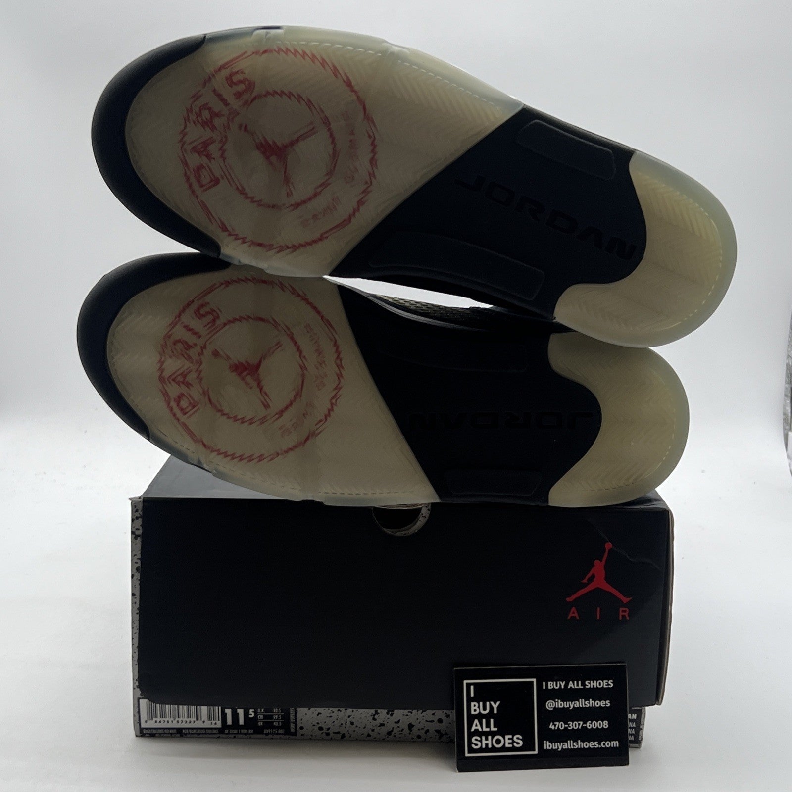 Size 11.5 - Paris Saint-Germain x Air Jordan 5 Retro Black (AV9175-001)