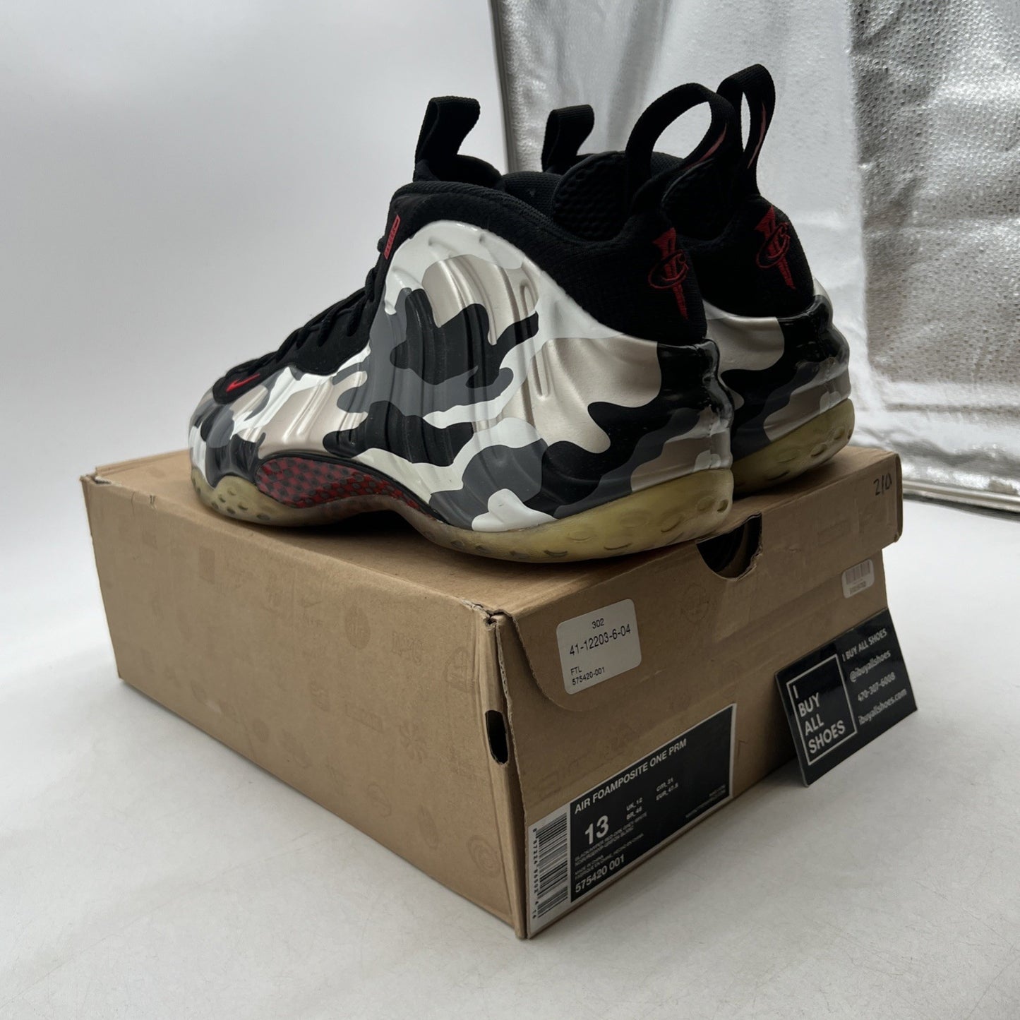 Size 13 - Nike Air Foamposite One PRM Fighter Jet (575420-001)
