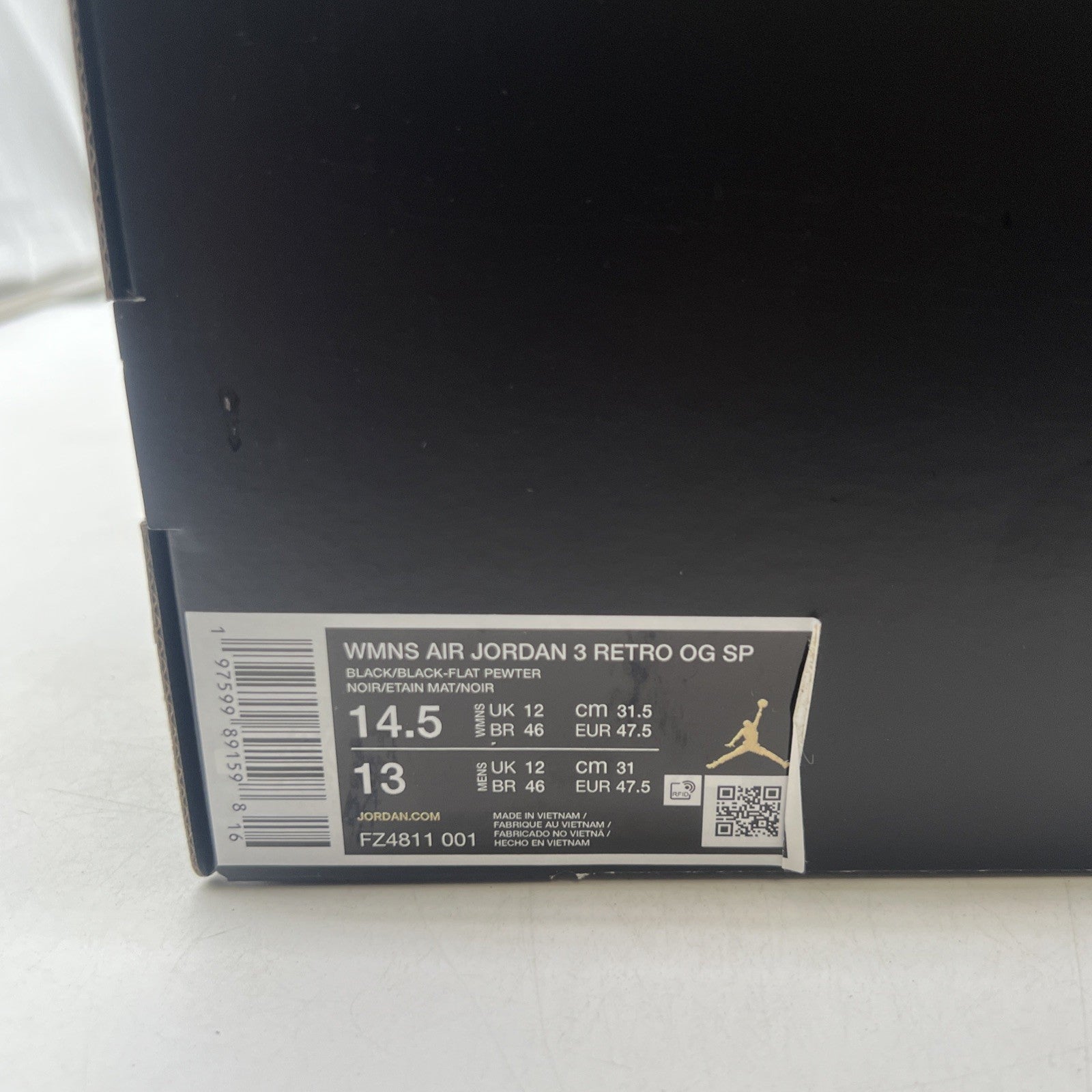 Size 14.5 - A Ma Maniére x Air Jordan 3 Retro While You Were Sleeping W