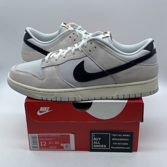 Size 12 - Nike Dunk Low Certified Fresh Black White Suede (DO9776-001)