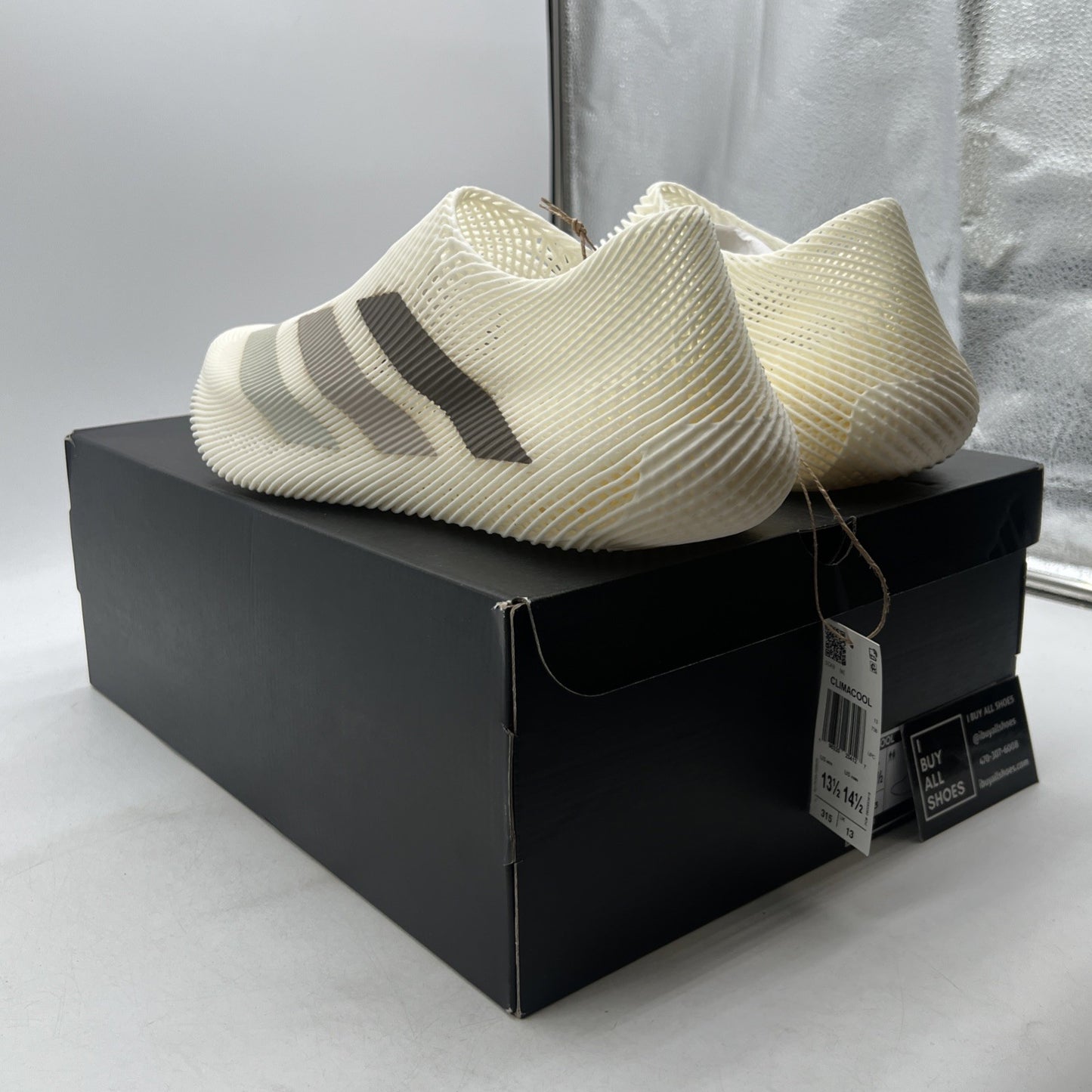 Size 13.5 - adidas Kith x Climacool 4D Off White Light Brown (KI0565)