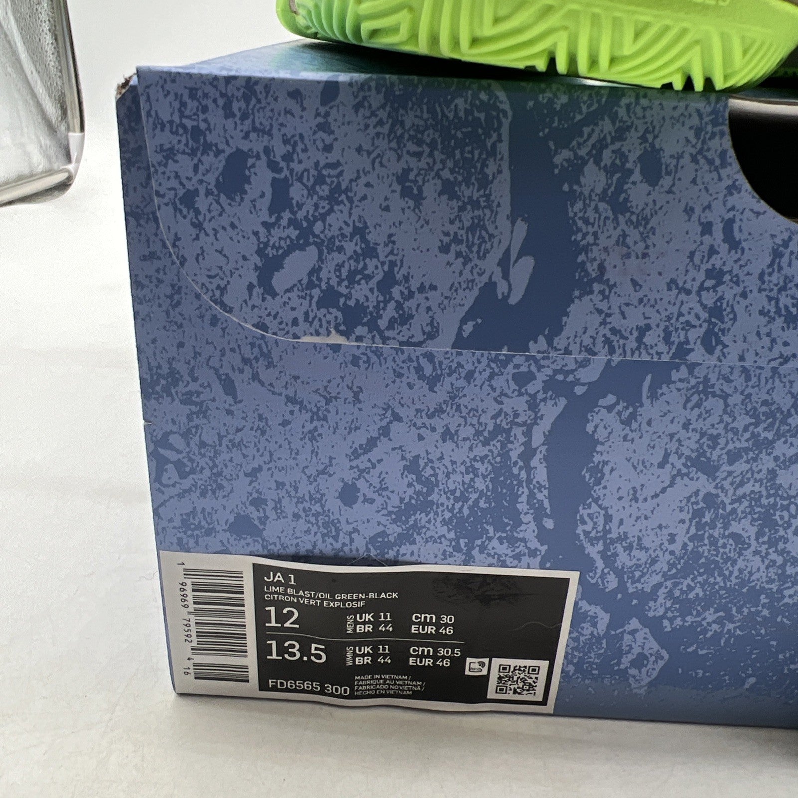 Size 12 - Nike Ja 1 NRG Halloween - Zombie (FD6565-300)