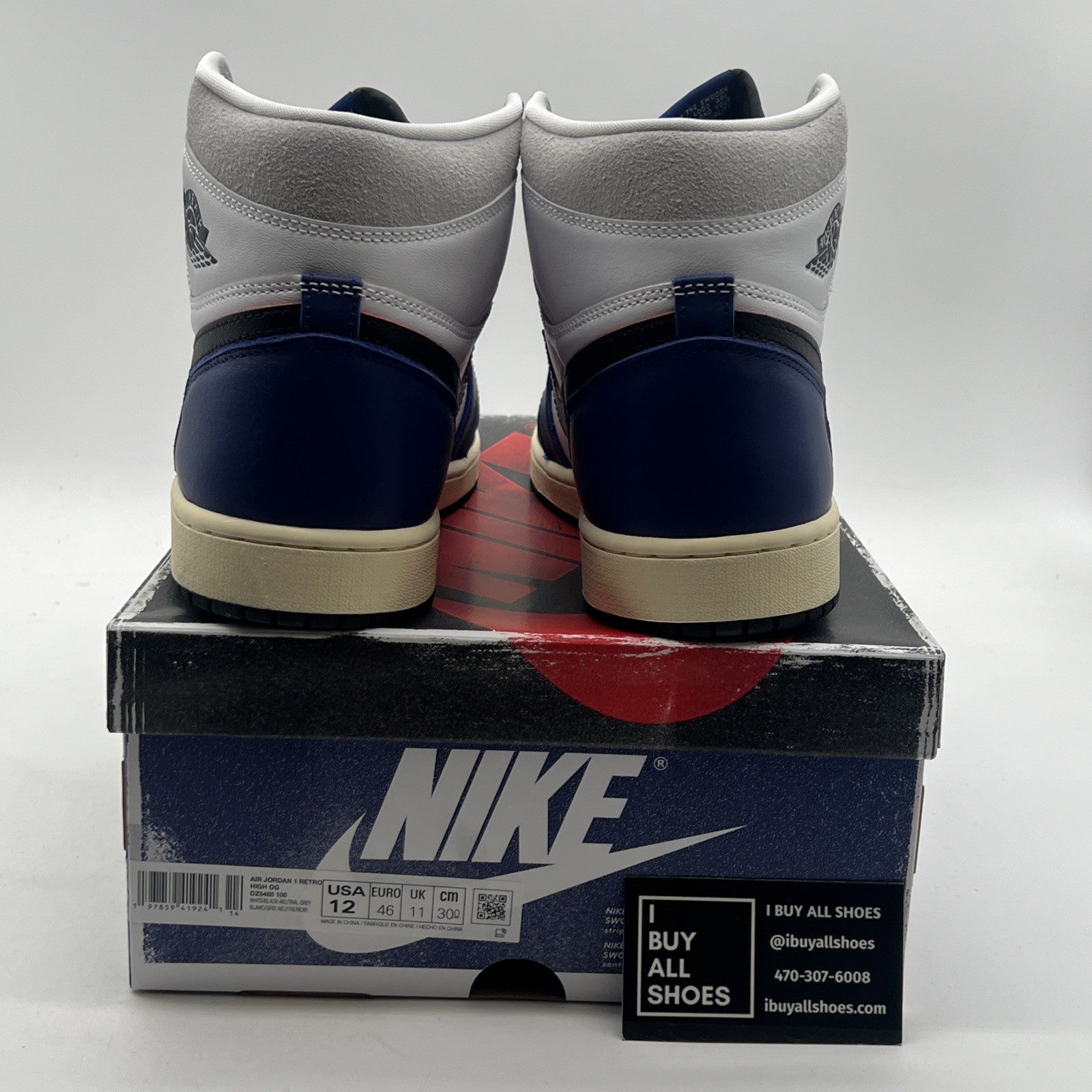 Size 12 - Air Jordan 1 Retro OG High Rare Air - Deep Royal Blue (DZ5485-100)