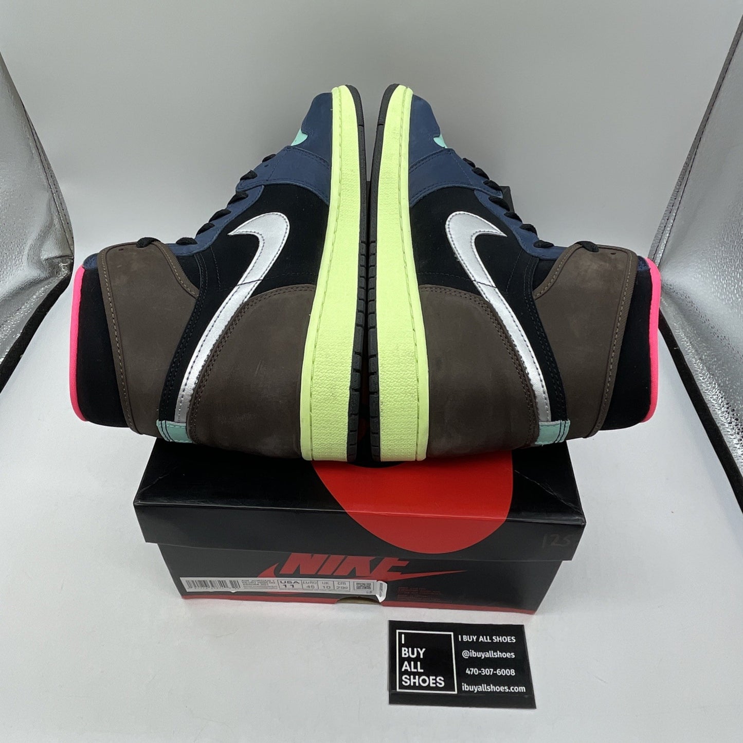 Size 11 - Jordan 1 Retro High Tokyo Bio Hack Black Brown Suede (555088-201)