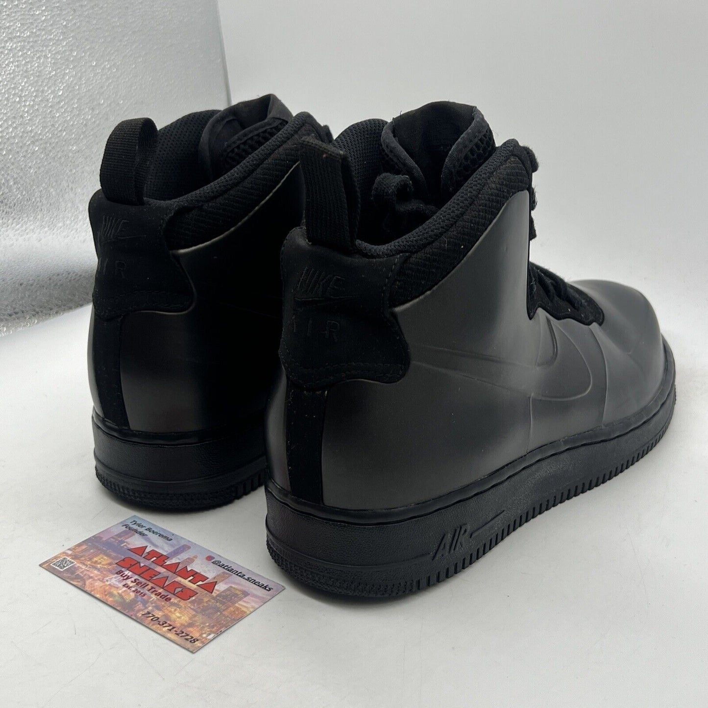Size 10 - Nike Air Force 1 Foamposite Cup Triple Black (AH6771-001)