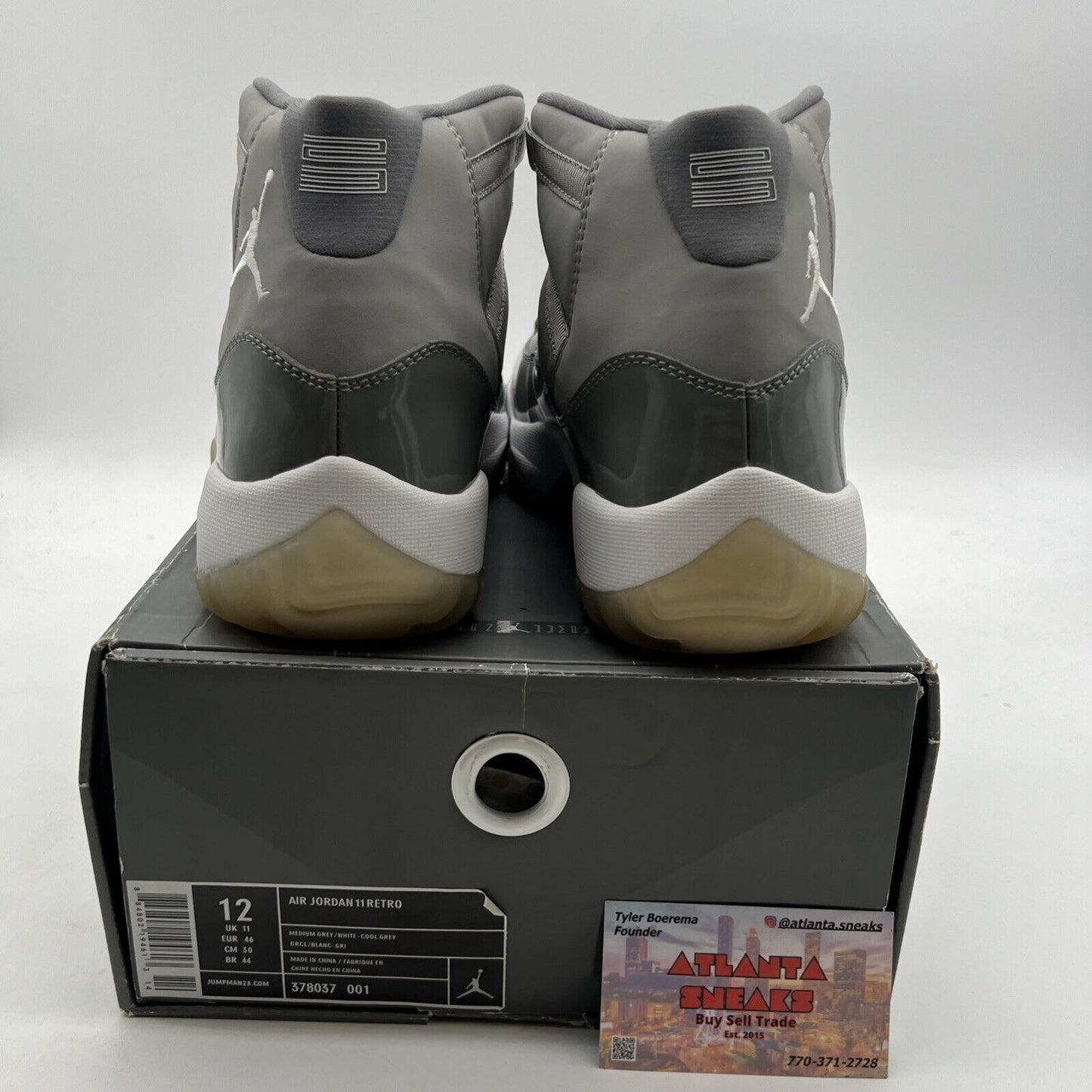 Size 12 - Air Jordan 11 Retro 2010 Cool Grey (378037-001)