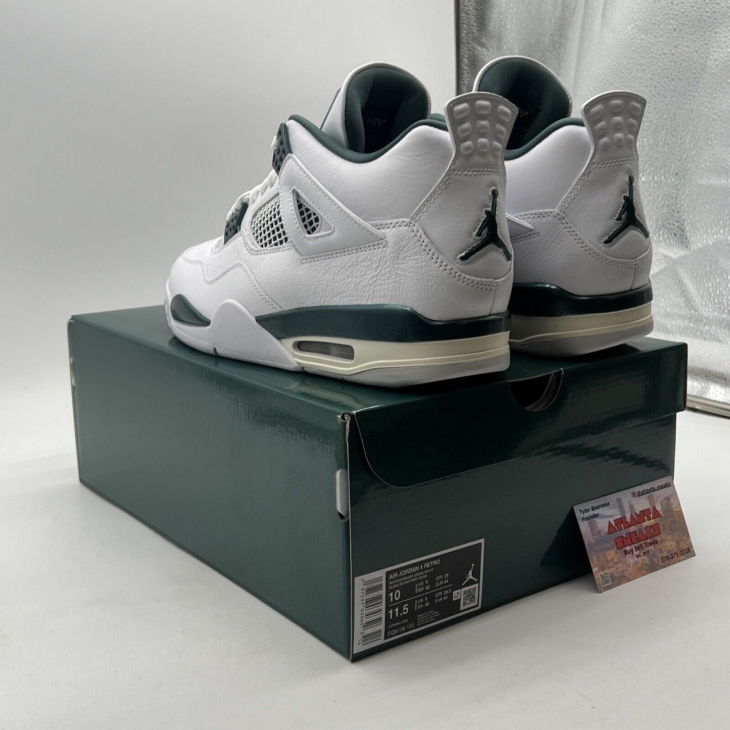 Size 10 - Air Jordan 4 Retro Oxidized Green (FQ8138-103)