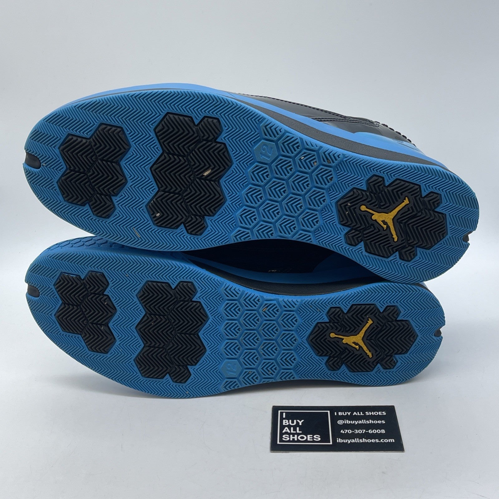 Size 12 - Jordan CP 2 Quick Black Orion Blue Black Blue (467821-015)