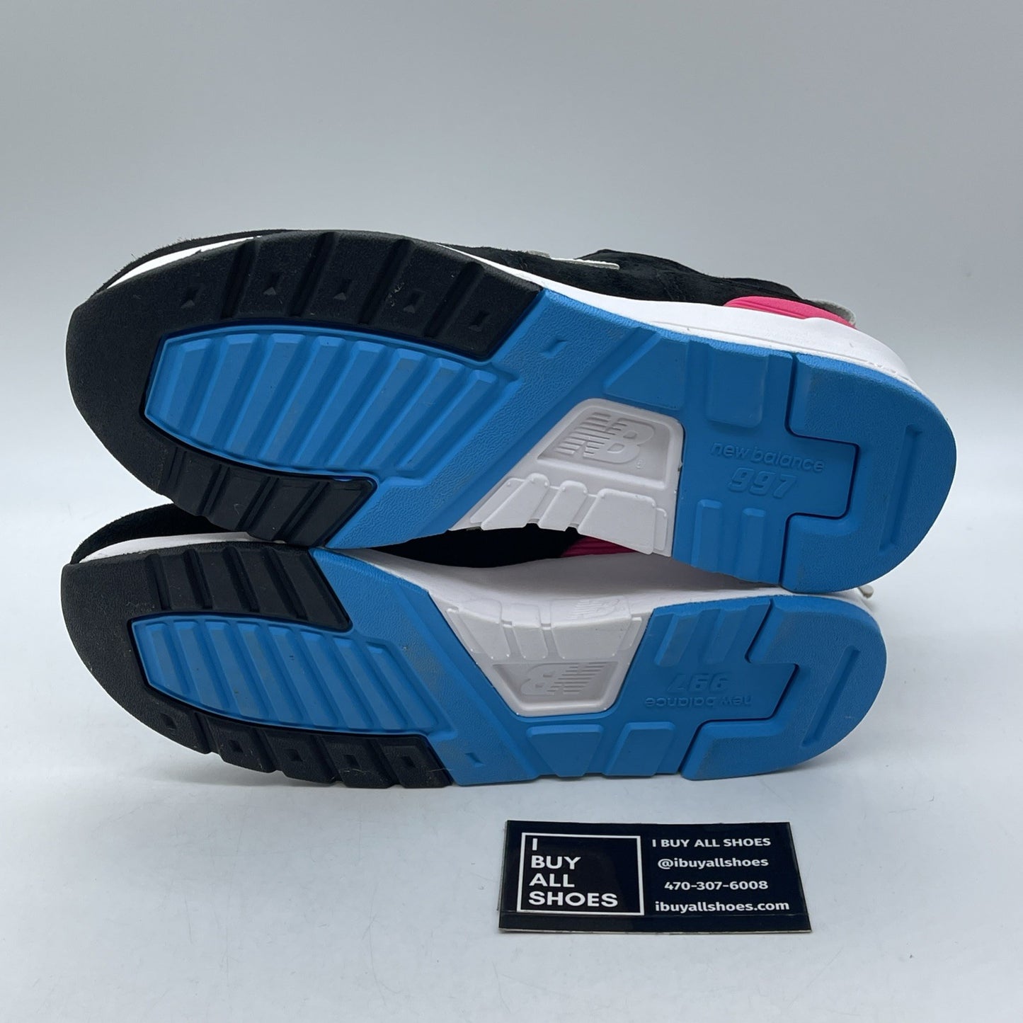 Size 5 - New Balance 997 Deconstructed Made In USA Black White Suede (M997VB2)