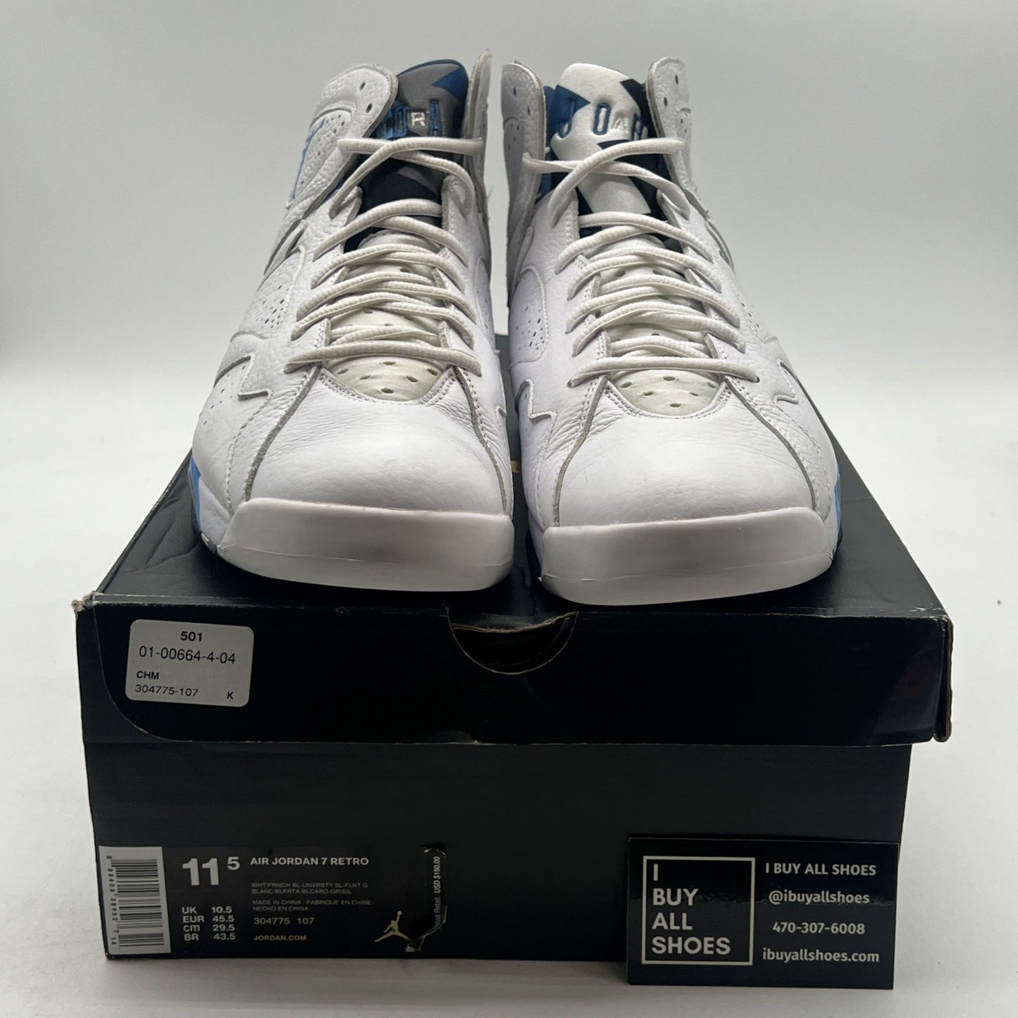 Size 11.5 - Air Jordan 7 Retro 2015 French Blue (304775-107)