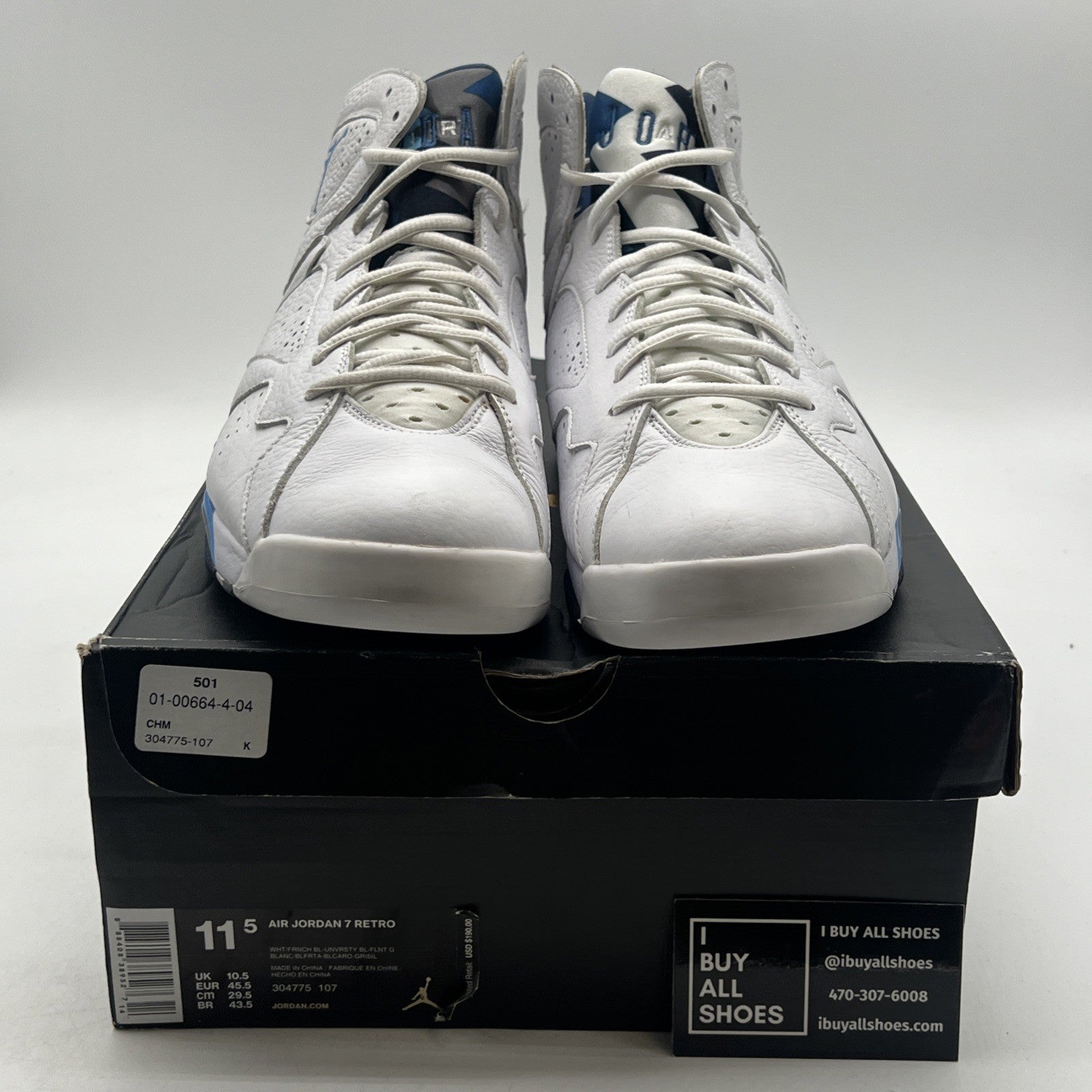 Size 11.5 - Air Jordan 7 Retro 2015 French Blue (304775-107)